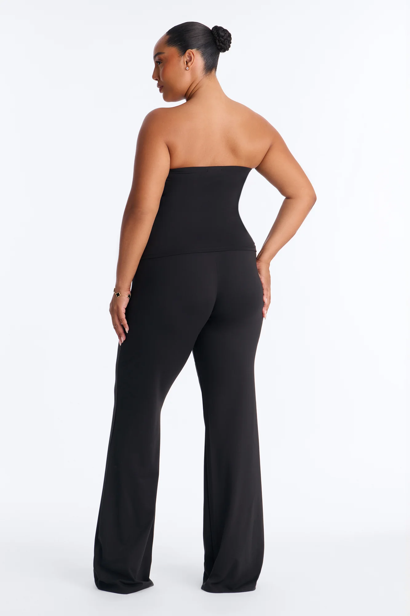 Just Vibes Strapless Pant Set - Black - Image 8