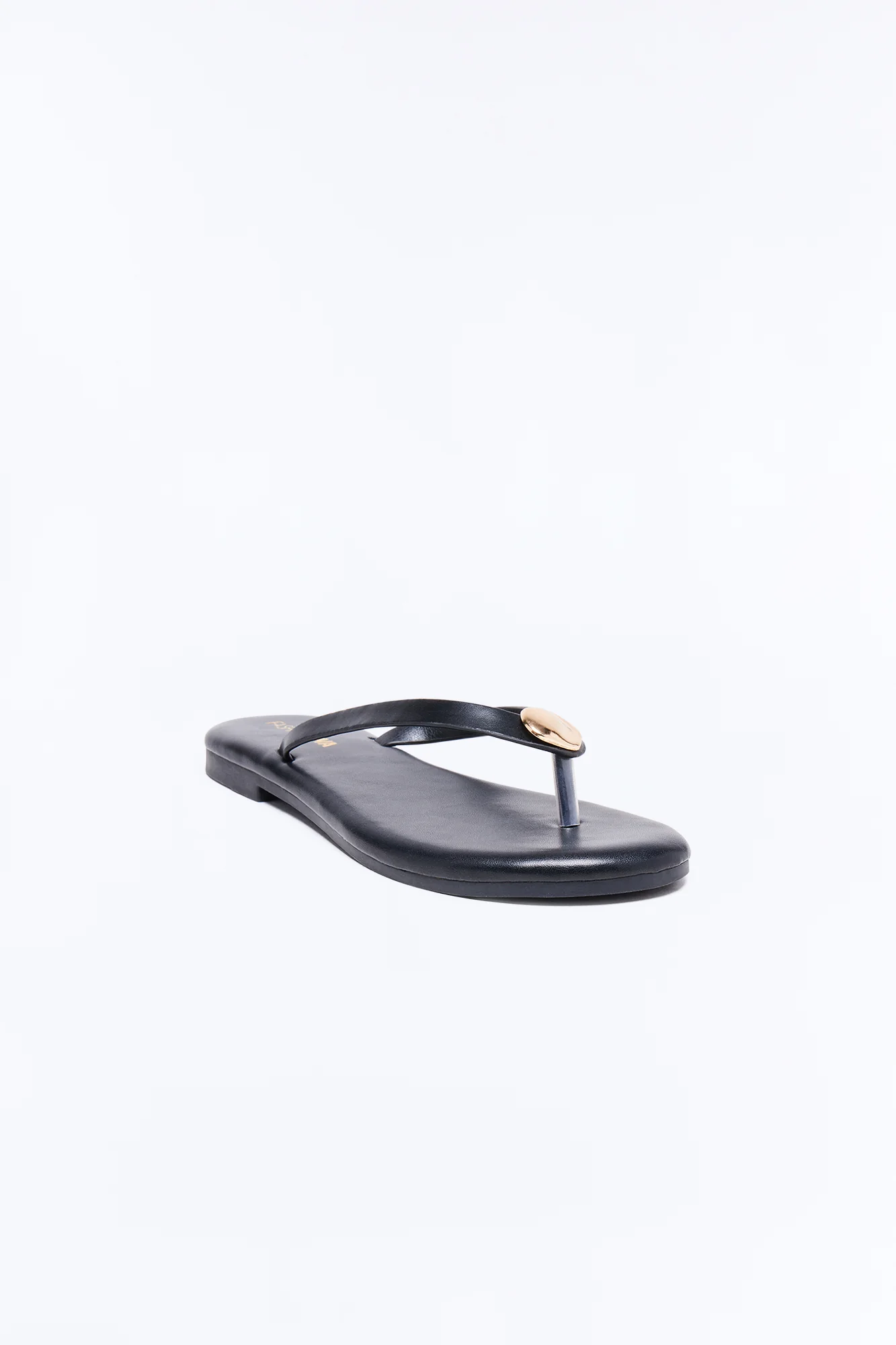 Kacee Stud Flip Flops - Black - Image 2