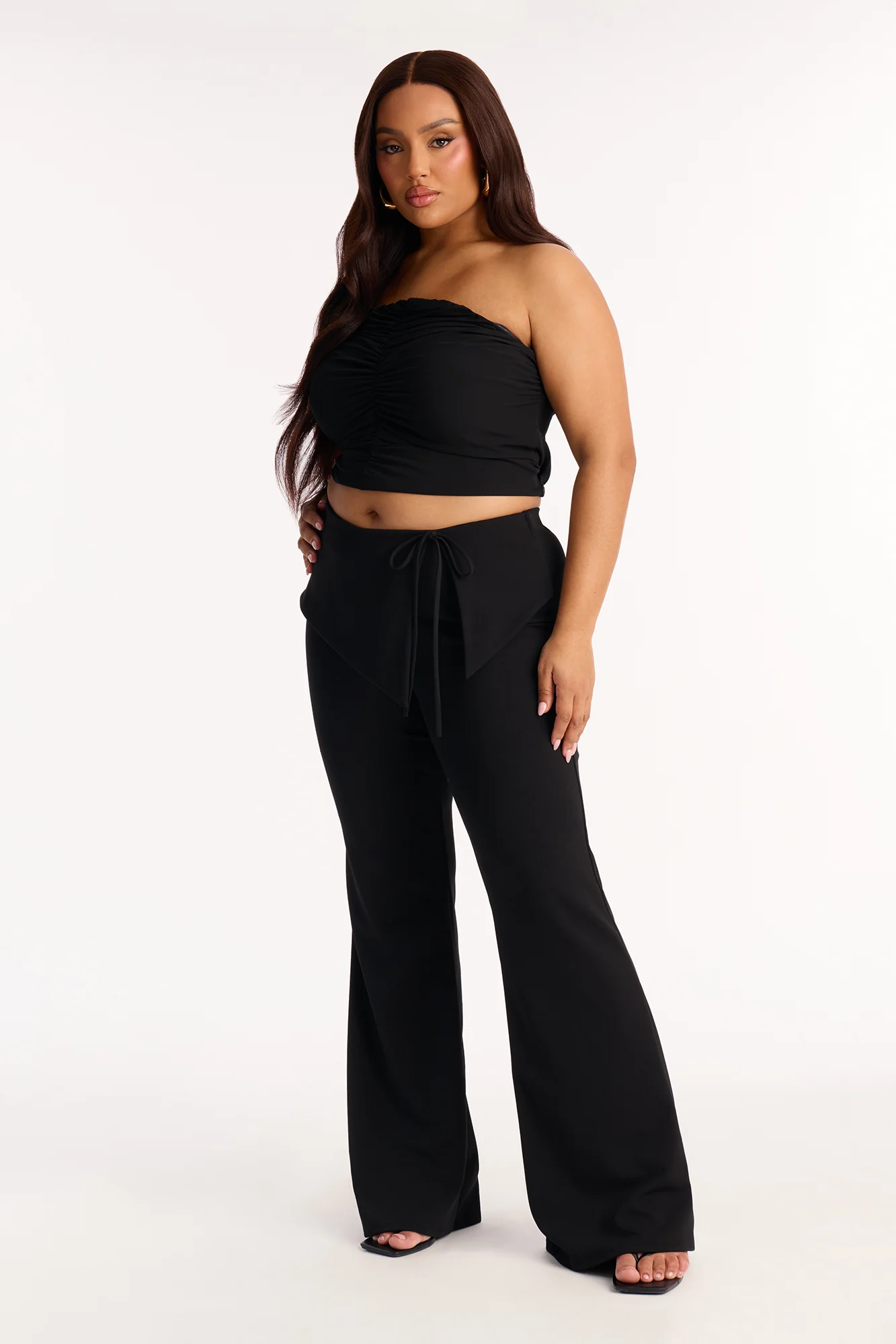 Kaia Low Rise Flare Pant 33″ - Black - Image 5