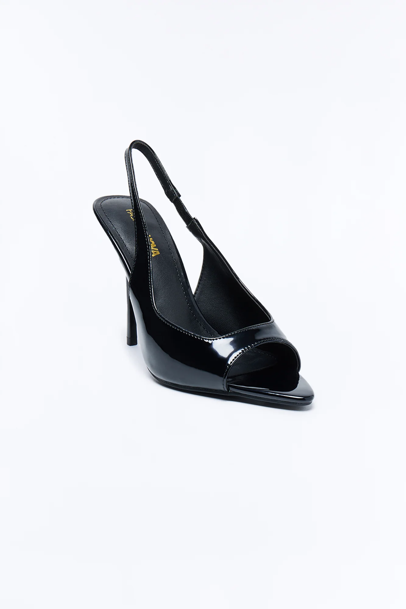 Kailee Slingback Peeptoe Heels - Black - Image 2