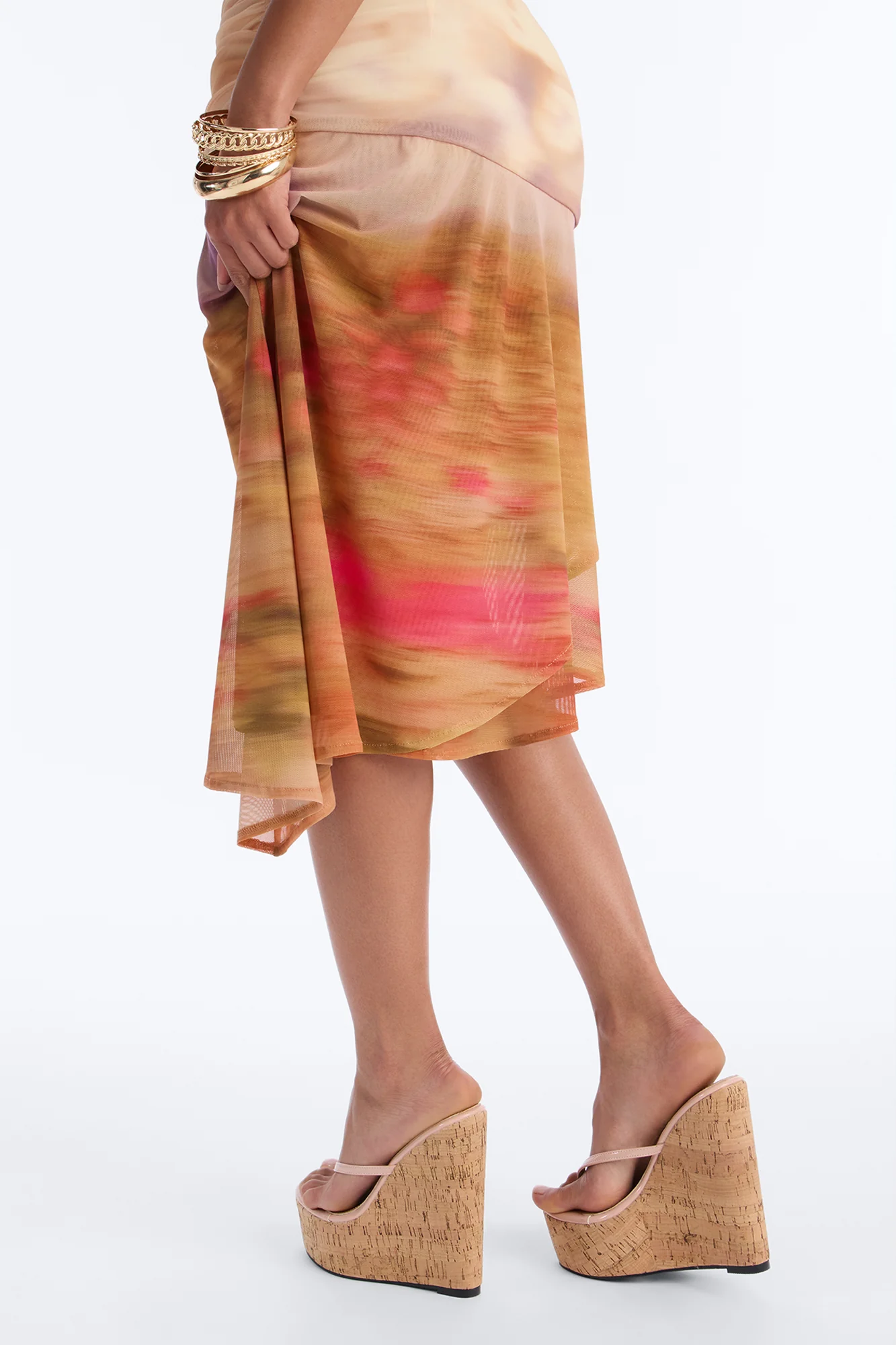 Kaleo Thong Platform Wedges - Blush - Image 5