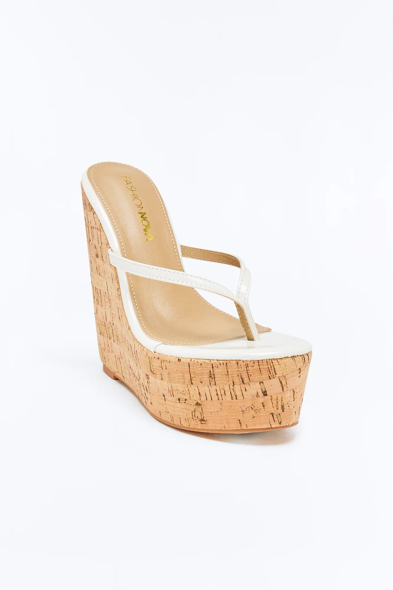 Kaleo Thong Platform Wedges - White - Image 2