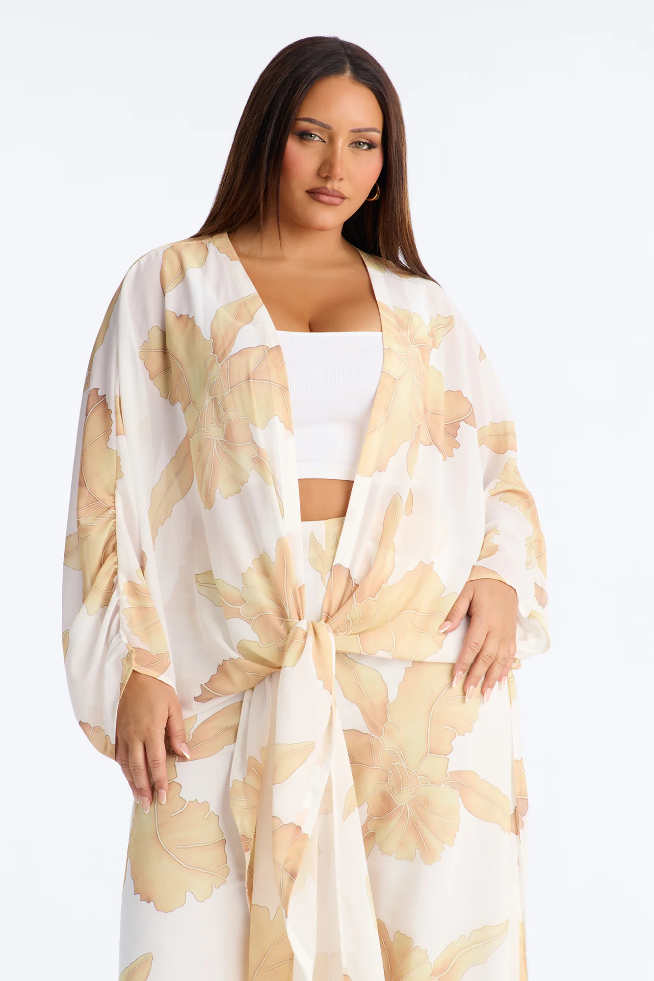 Kamilla Wide Leg Pant Set - White/combo - Image 6