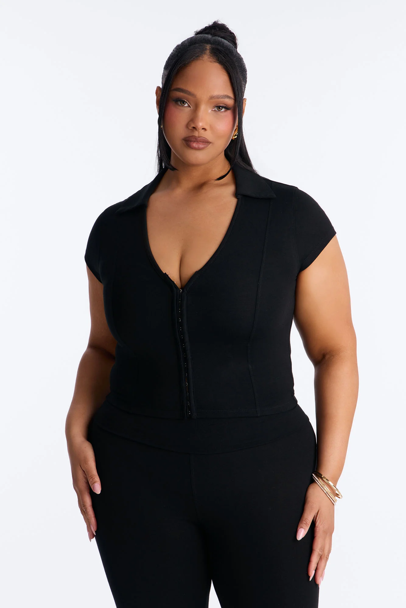 Karol Capri Pant Set - Black - Image 6