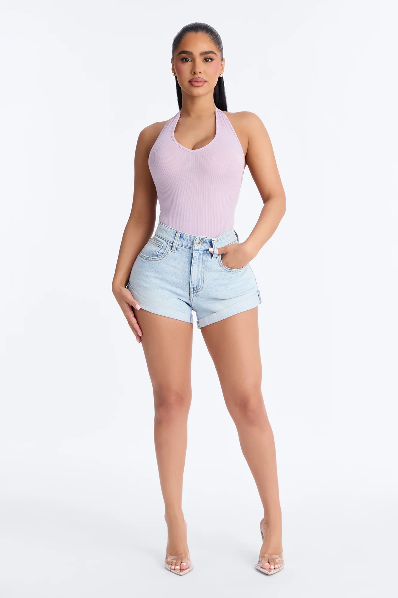 Karol Halter Bodysuit - Lilac - Image 2