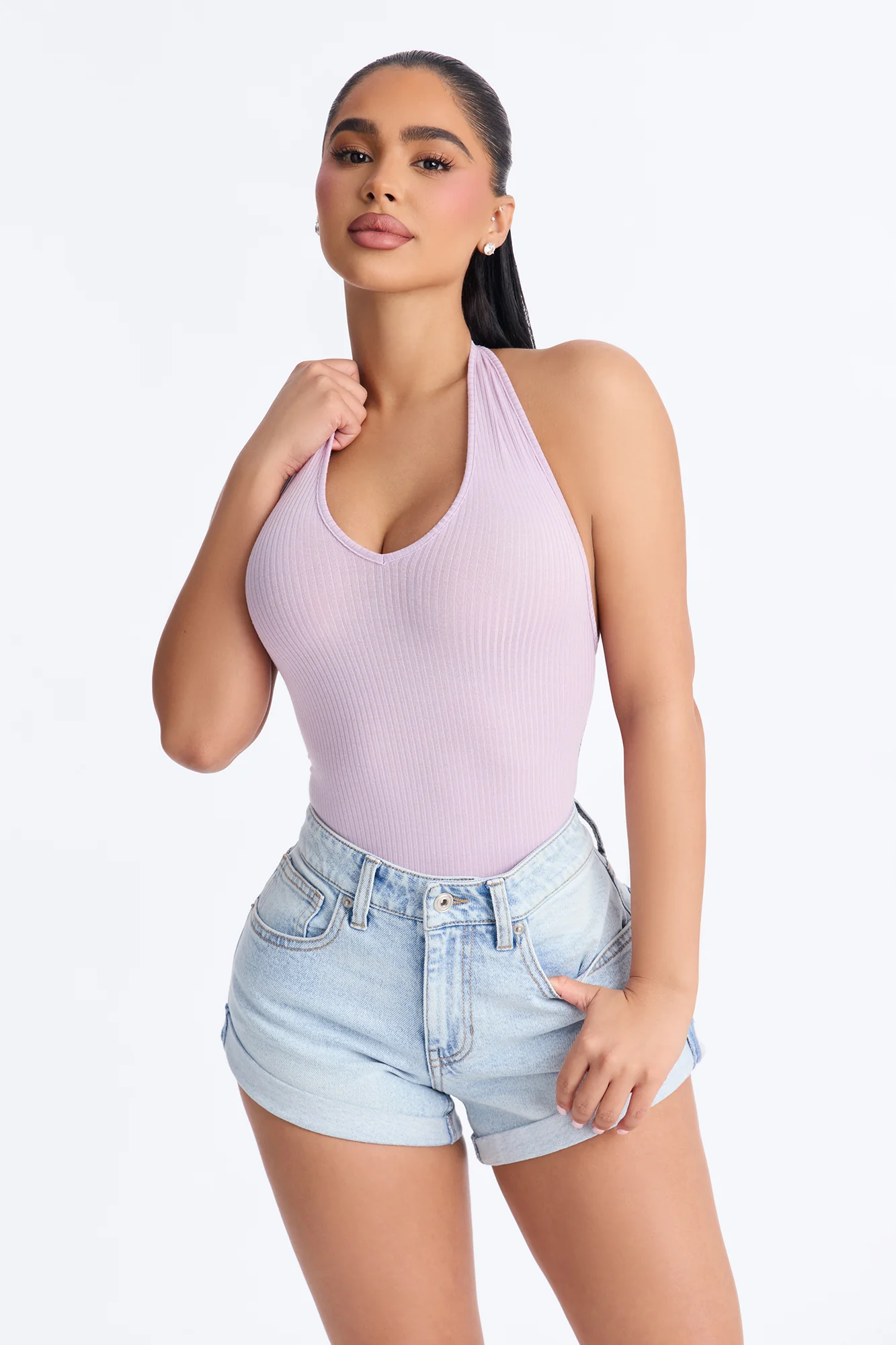 Karol Halter Bodysuit - Lilac - Image 3