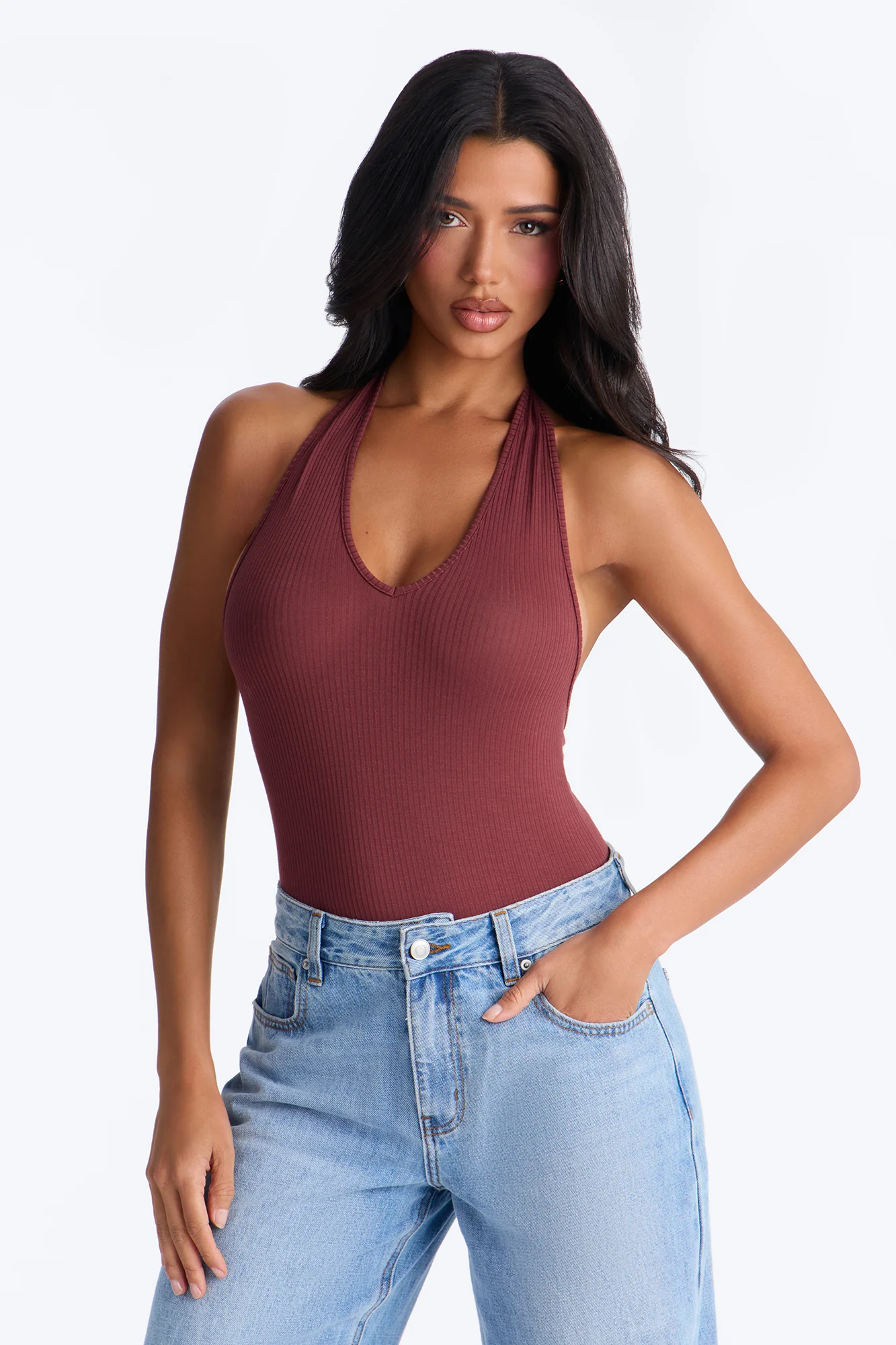 Karol Halter Bodysuit - Wine - Image 3