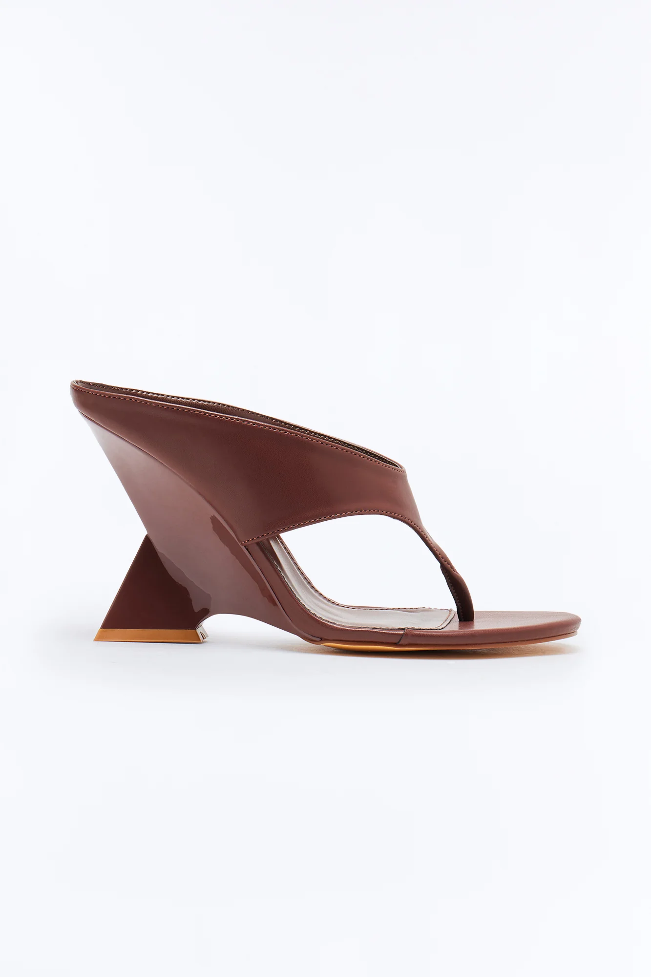 Kaykay Thong Novelty Wedges - Brown