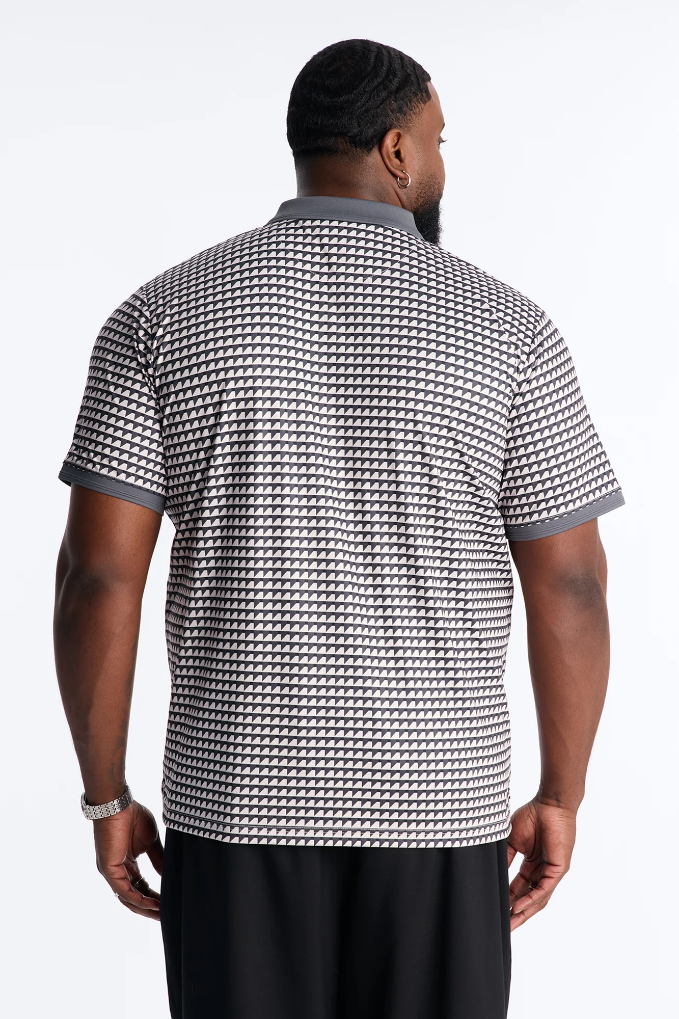 Keen Lines Quarter Zip Polo - Black/White - Image 8