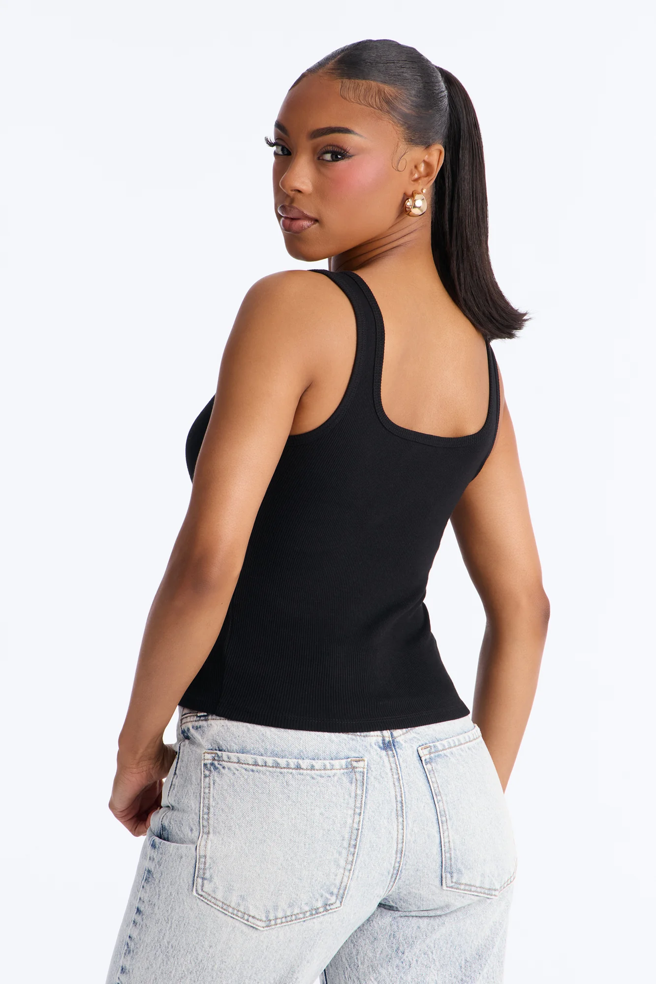 Keep It Classic Basic Tank Top - Black - Image 3