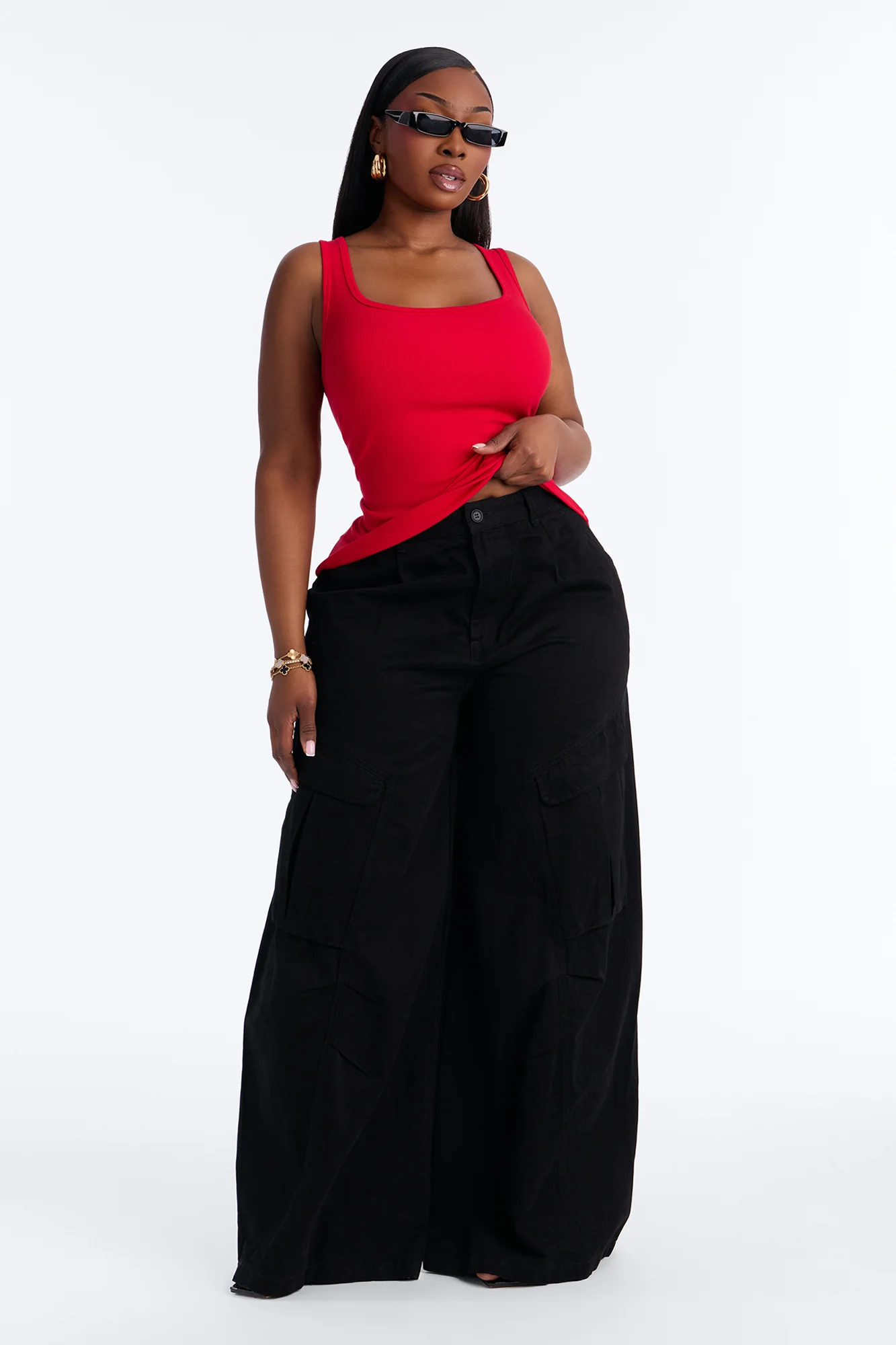 Keep It Classic Basic Tank Top - Red - Image 5