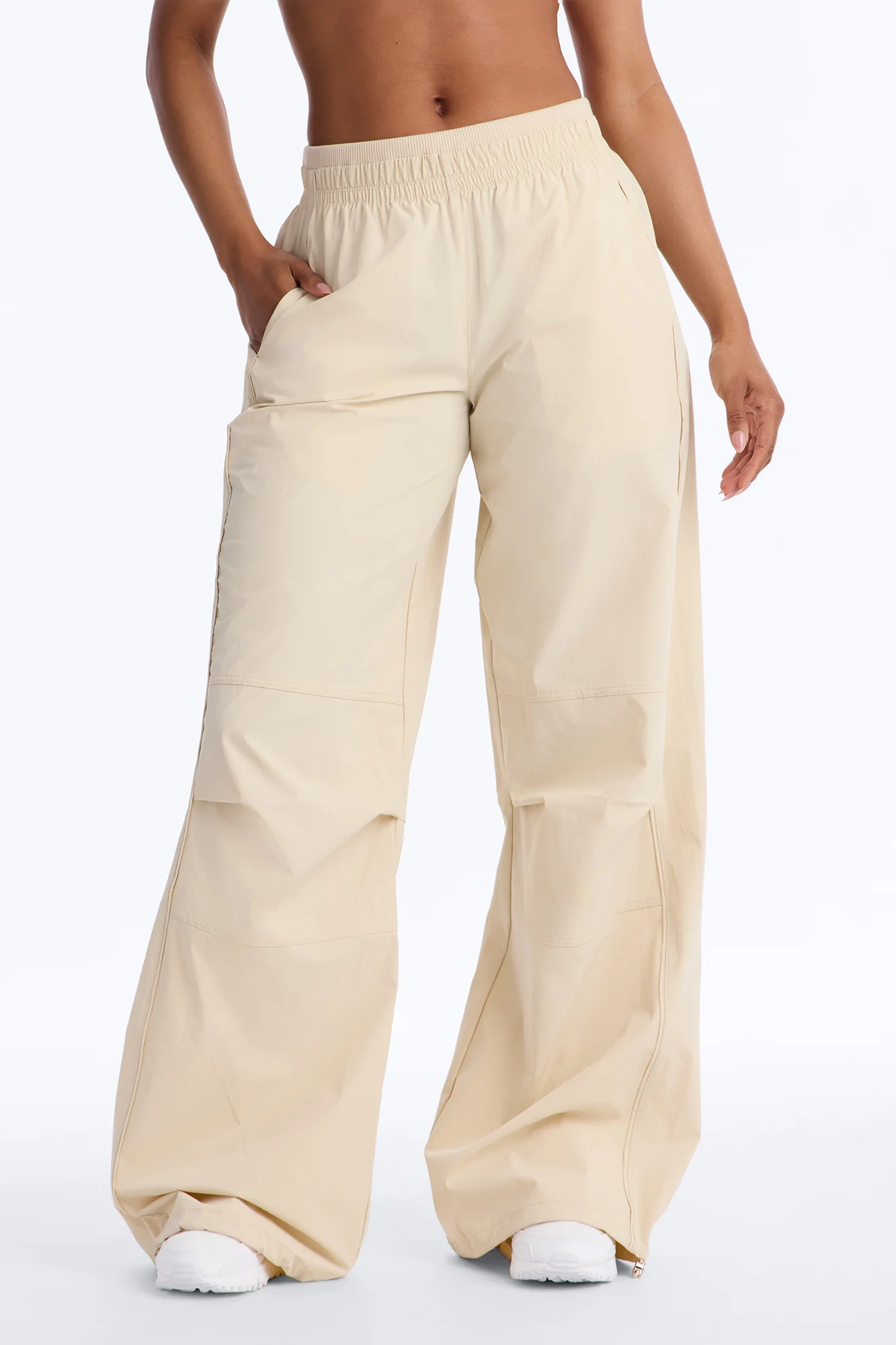 Keep It Moving Windbreaker Lounge Pant - Sand - Image 2