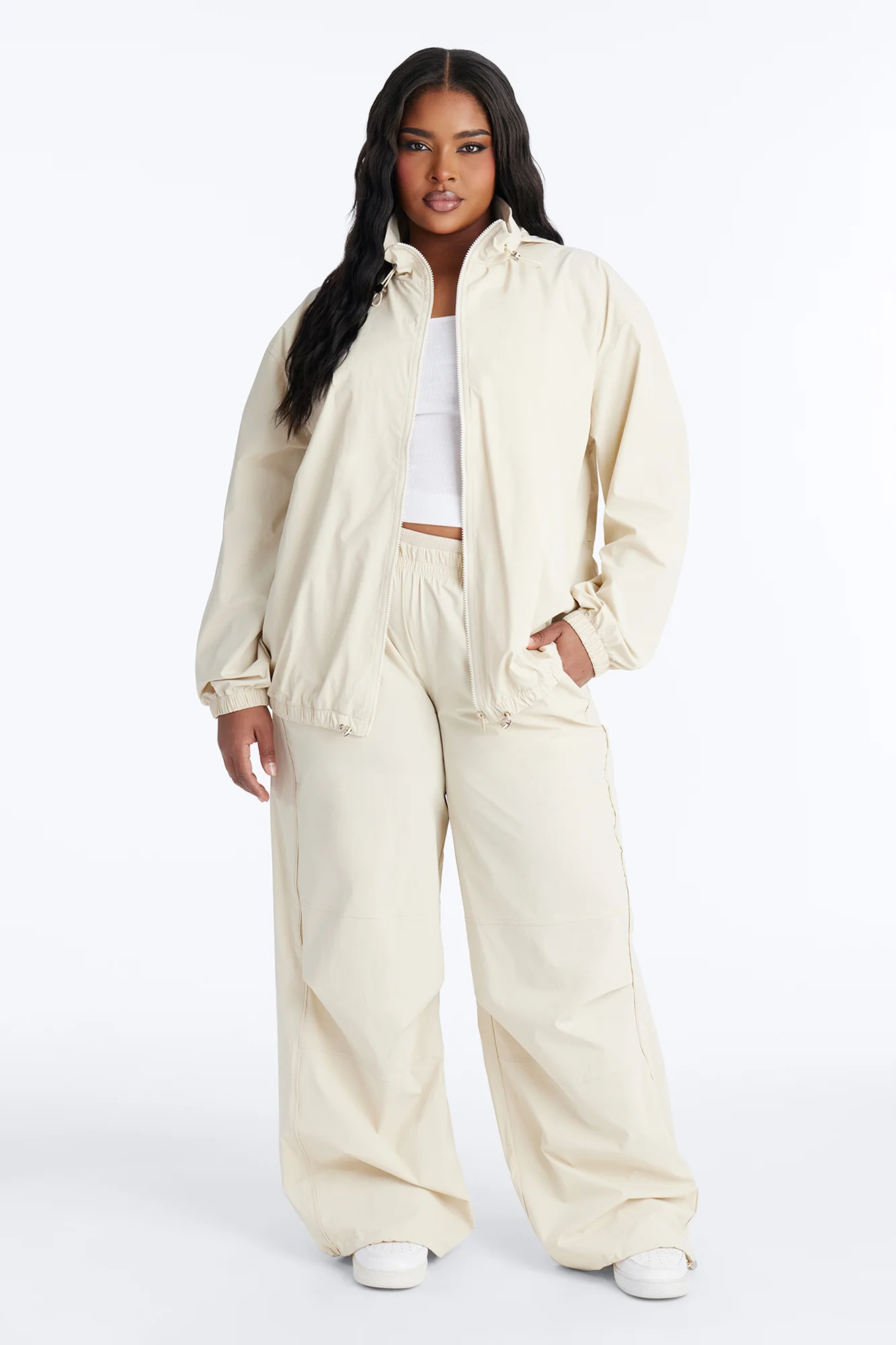 Keep It Moving Windbreaker Lounge Pant - Sand - Image 7