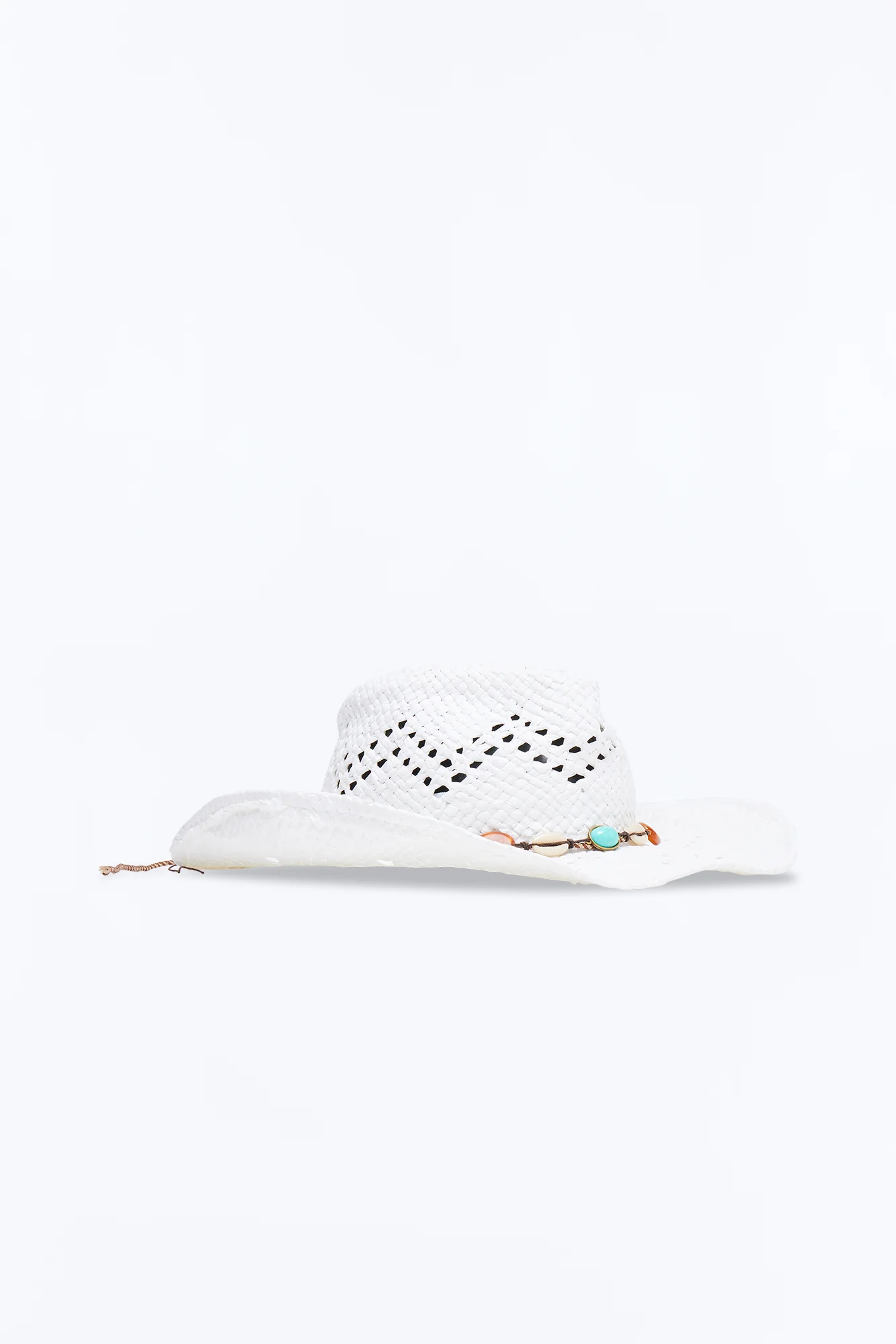 Keep Up With It Straw Cowboy Hat - White - Image 4