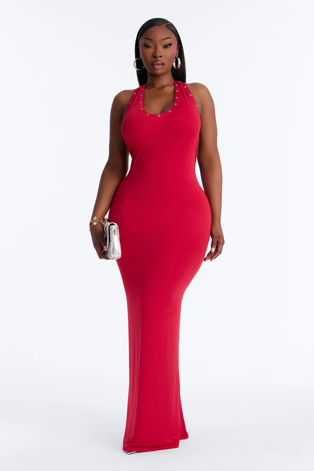 Keep You Staring Maxi Dress - Rust - Image 5