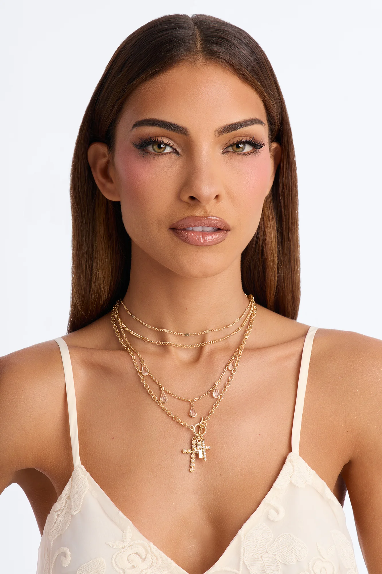 Keep Your Secrets Layered Necklace - Gold - Image 2