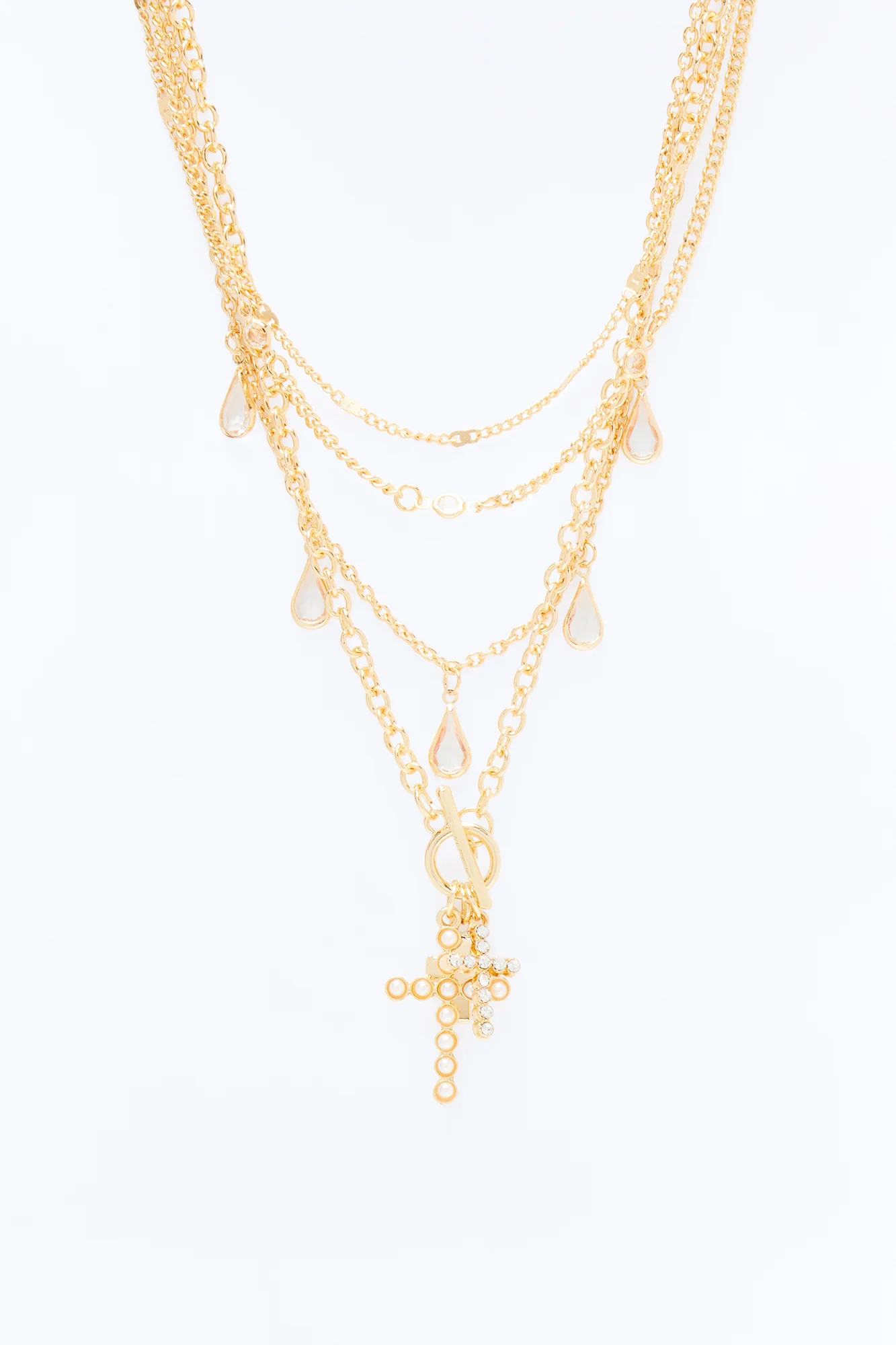 Keep Your Secrets Layered Necklace - Gold - Image 3