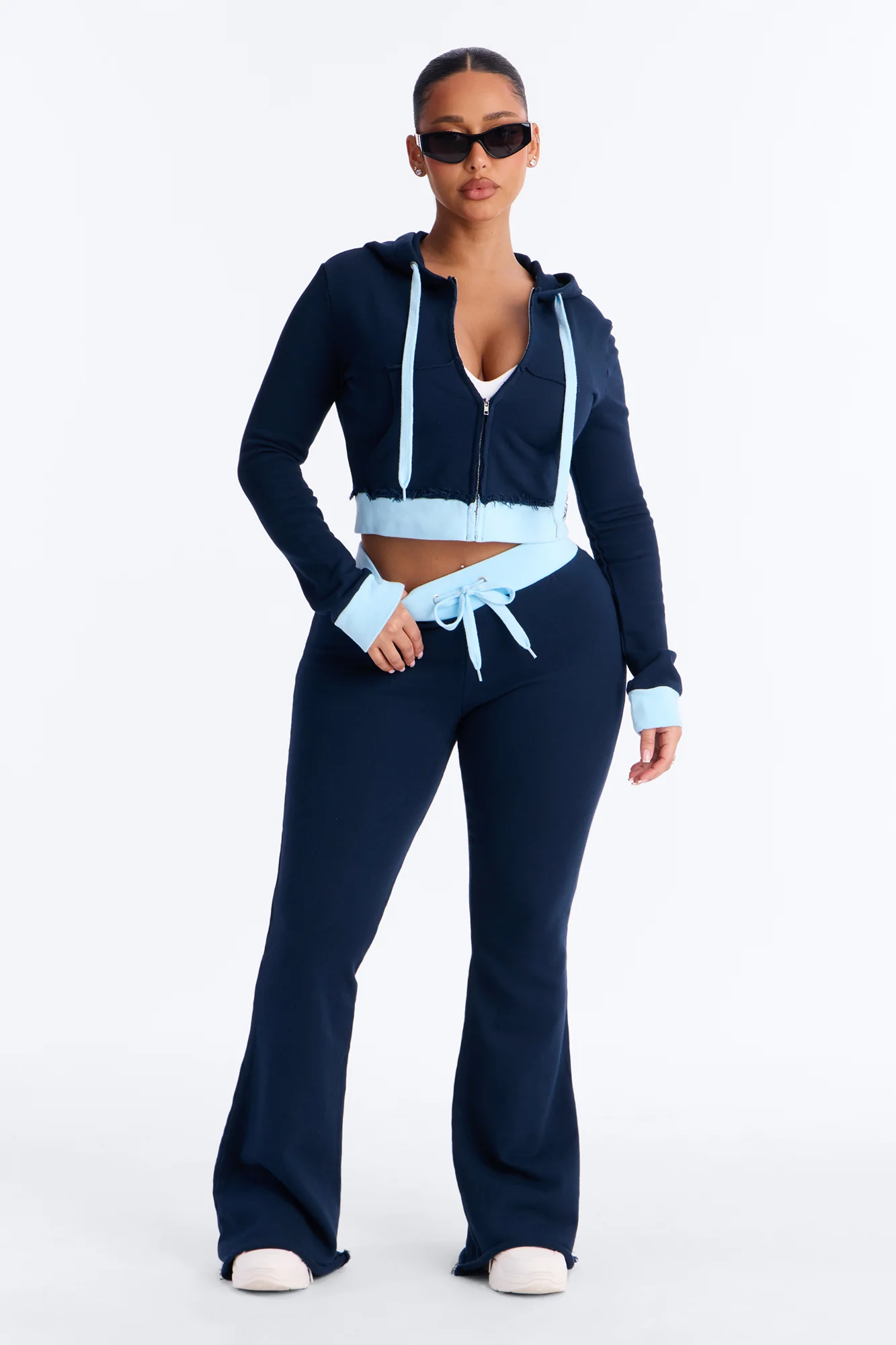Keeping Up With Me Pant Set - Navy