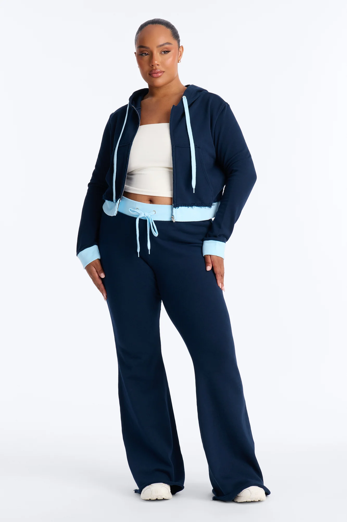 Keeping Up With Me Pant Set - Navy - Image 5