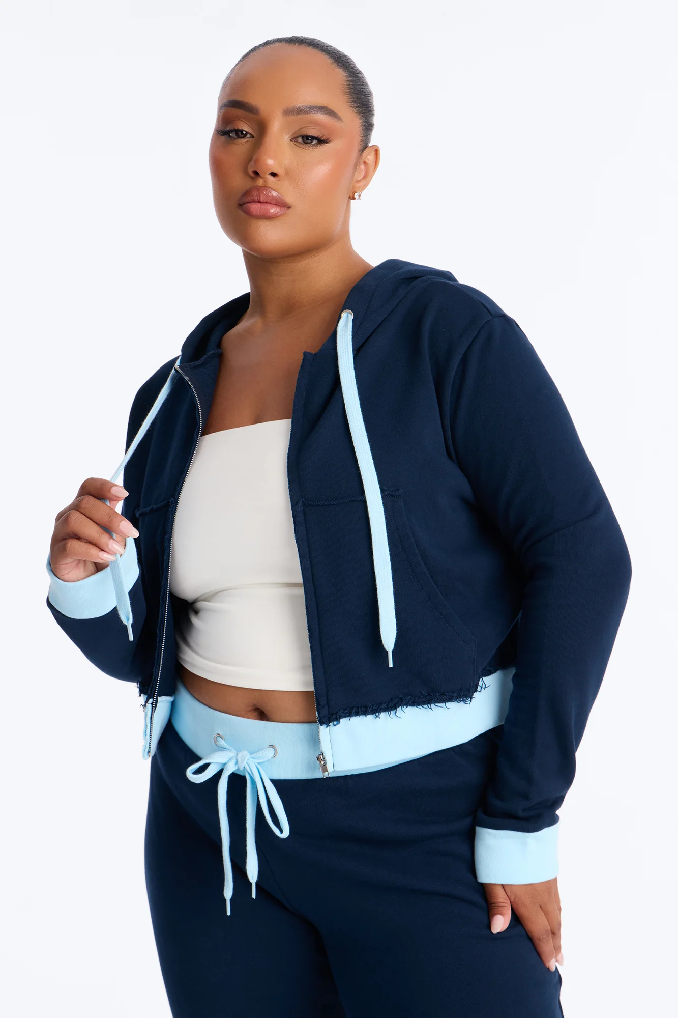 Keeping Up With Me Pant Set - Navy - Image 6