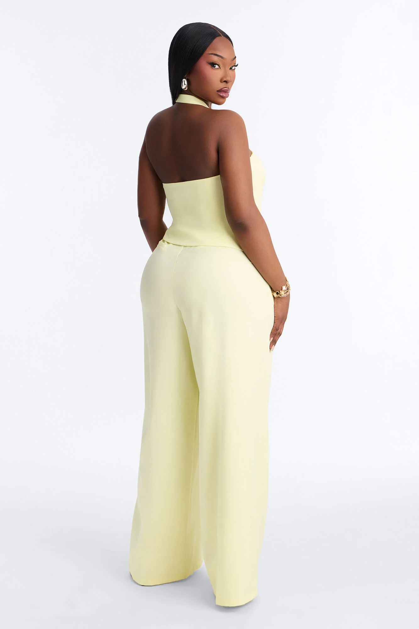 Keila Halter Pant Set - Butter Yellow - Image 7