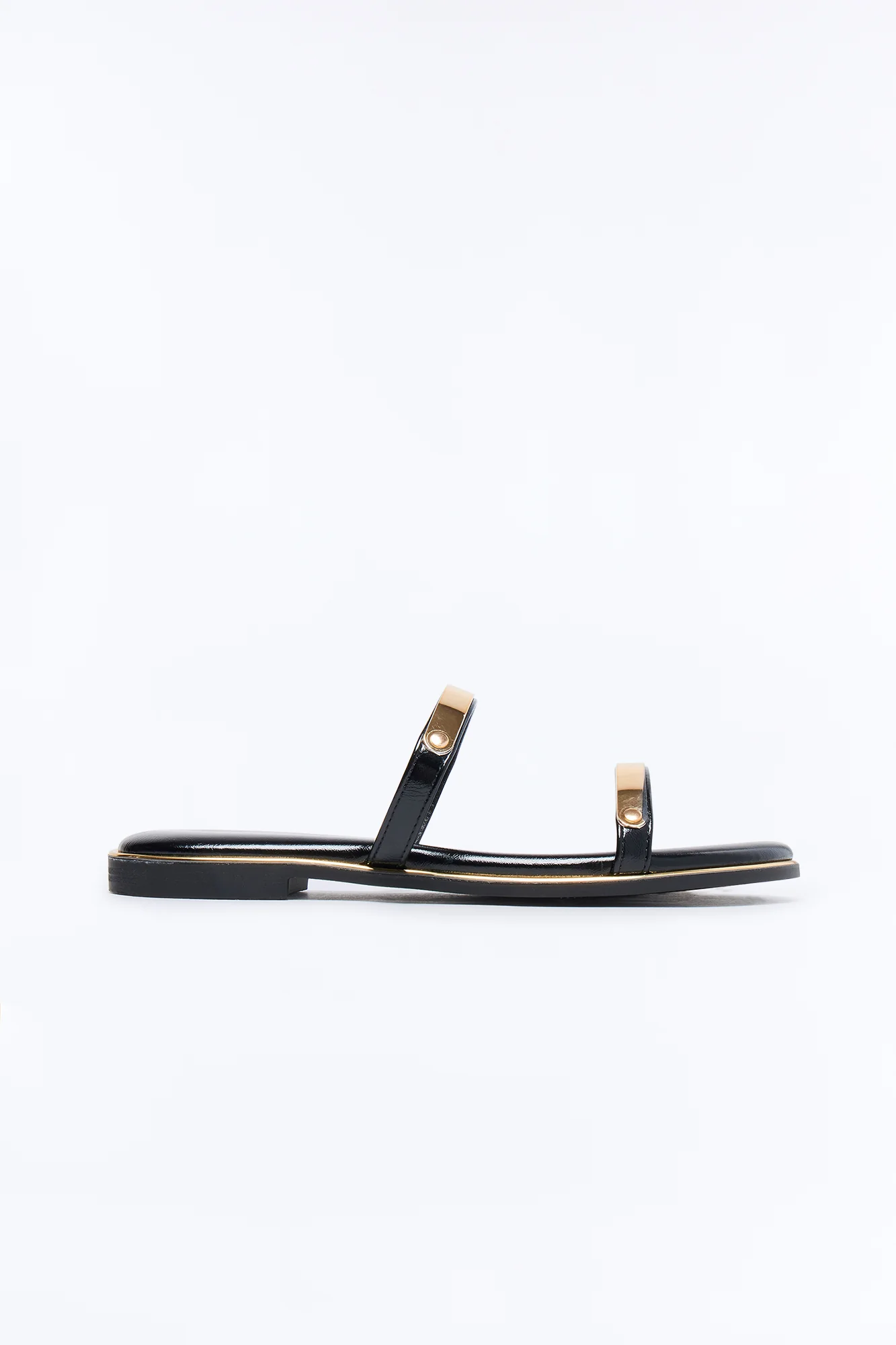 Keith Double Strap Sandals - Black - Image 2