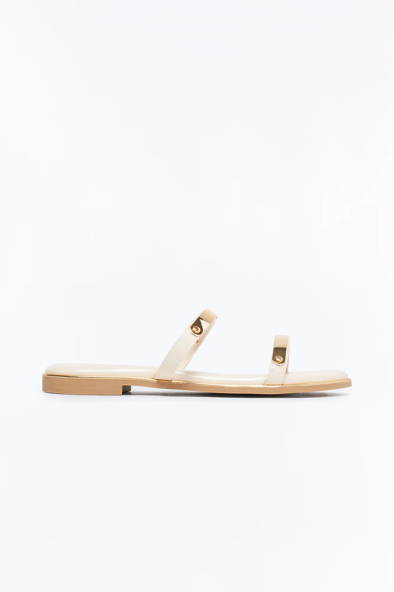 Keith Double Strap Sandals - Bone