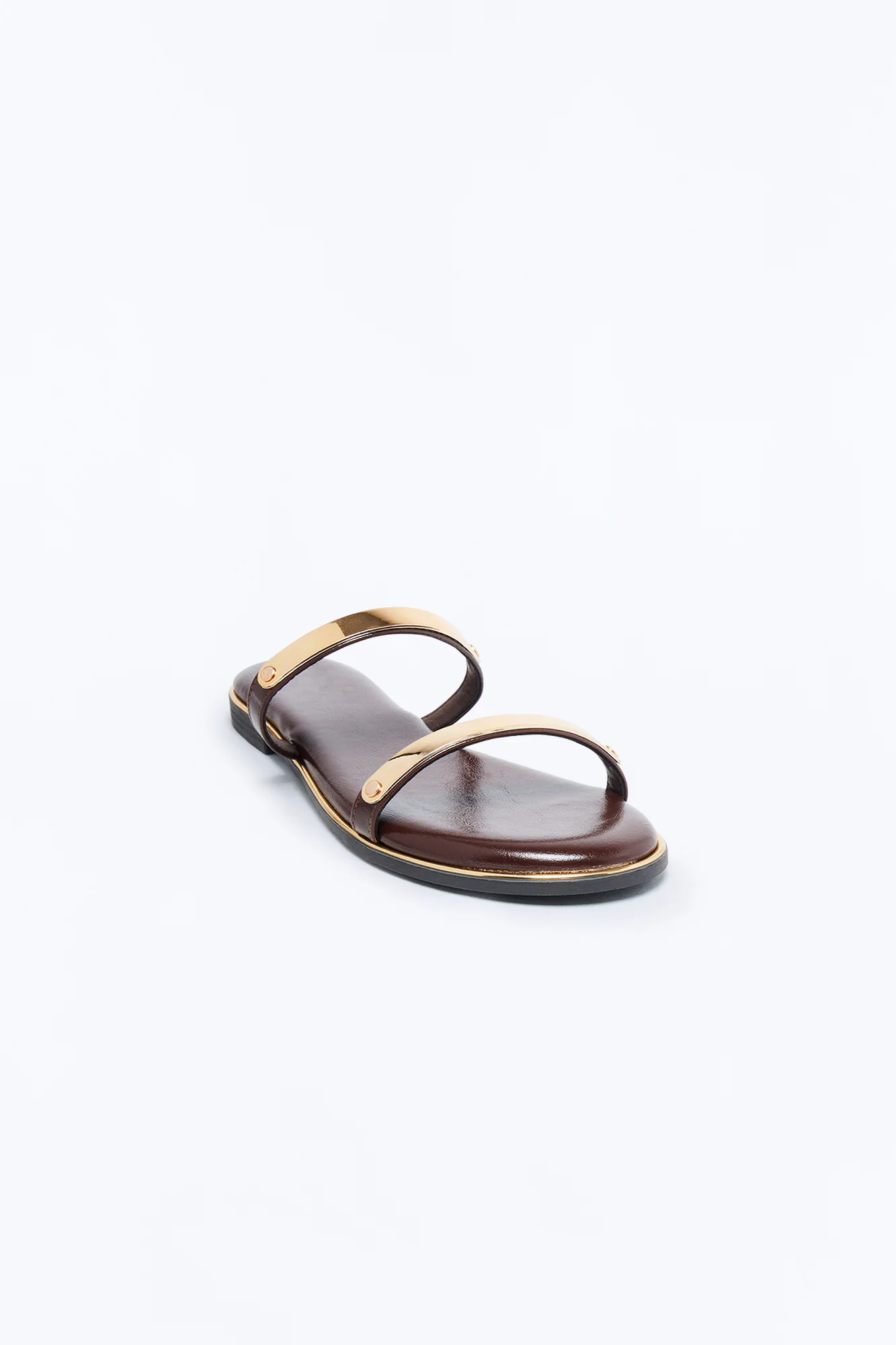Keith Double Strap Sandals - Brown - Image 2