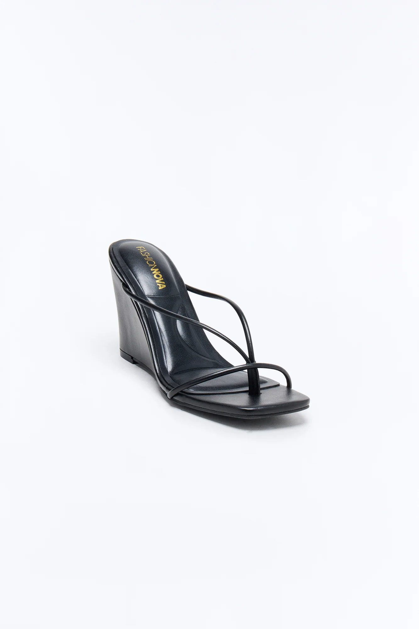 Kellie Thong Wedges - Black - Image 2
