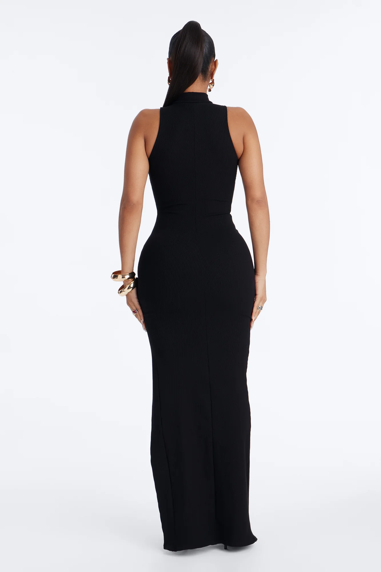 Kelly Snatched Maxi Dress - Black - Image 4