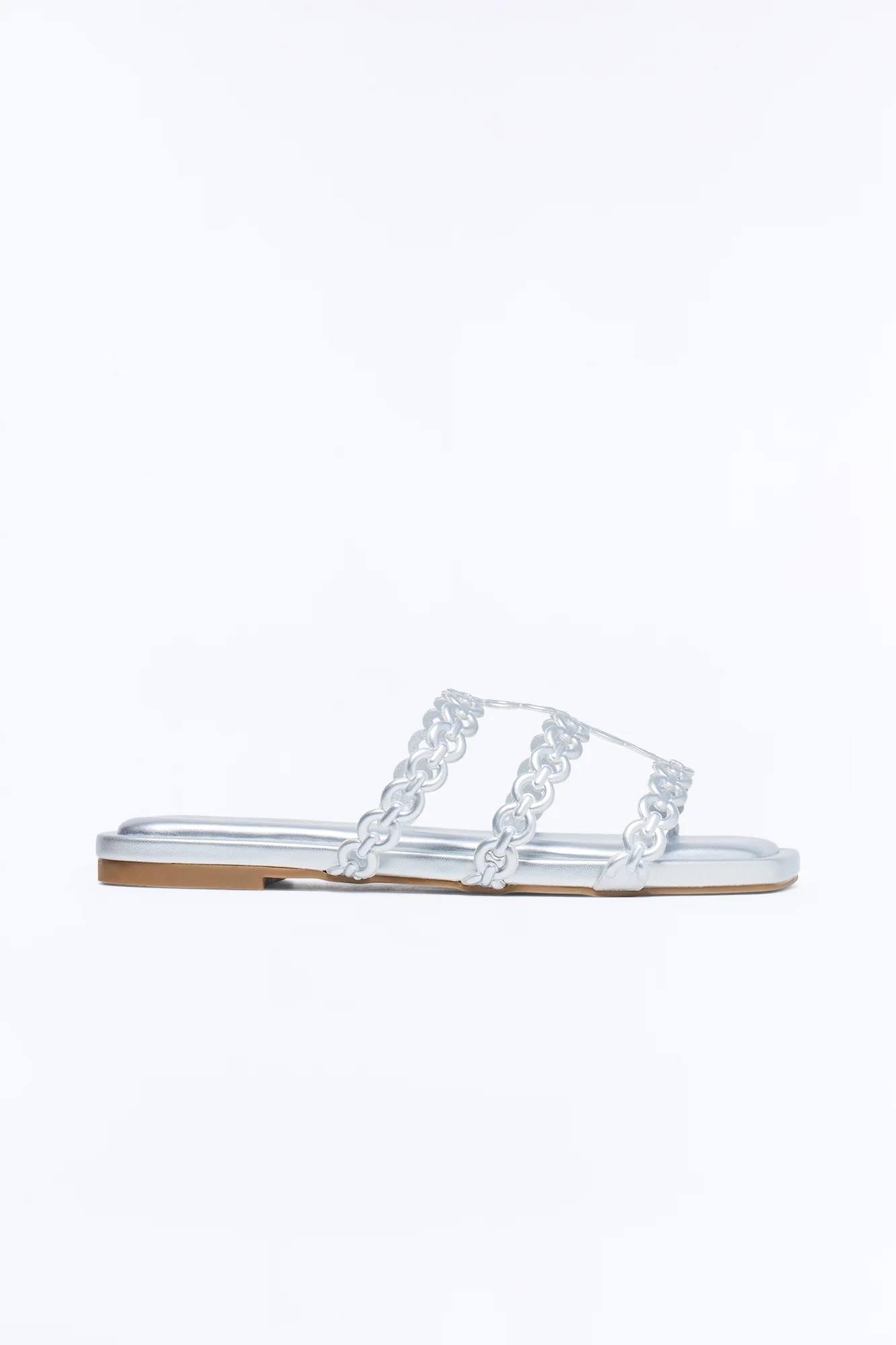 Kemper Chain Sandals - Silver