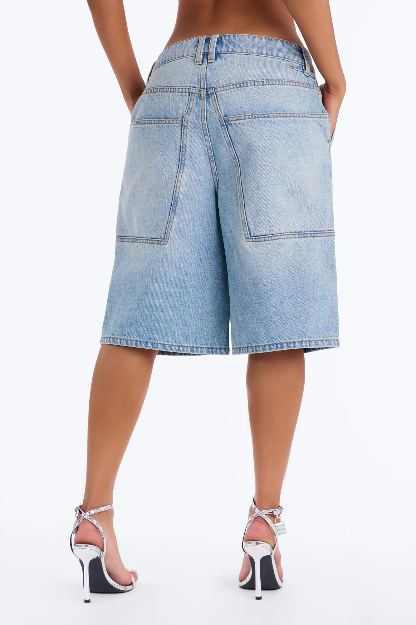 Kendale Non Stretch Denim Jorts - Light Wash - Image 4
