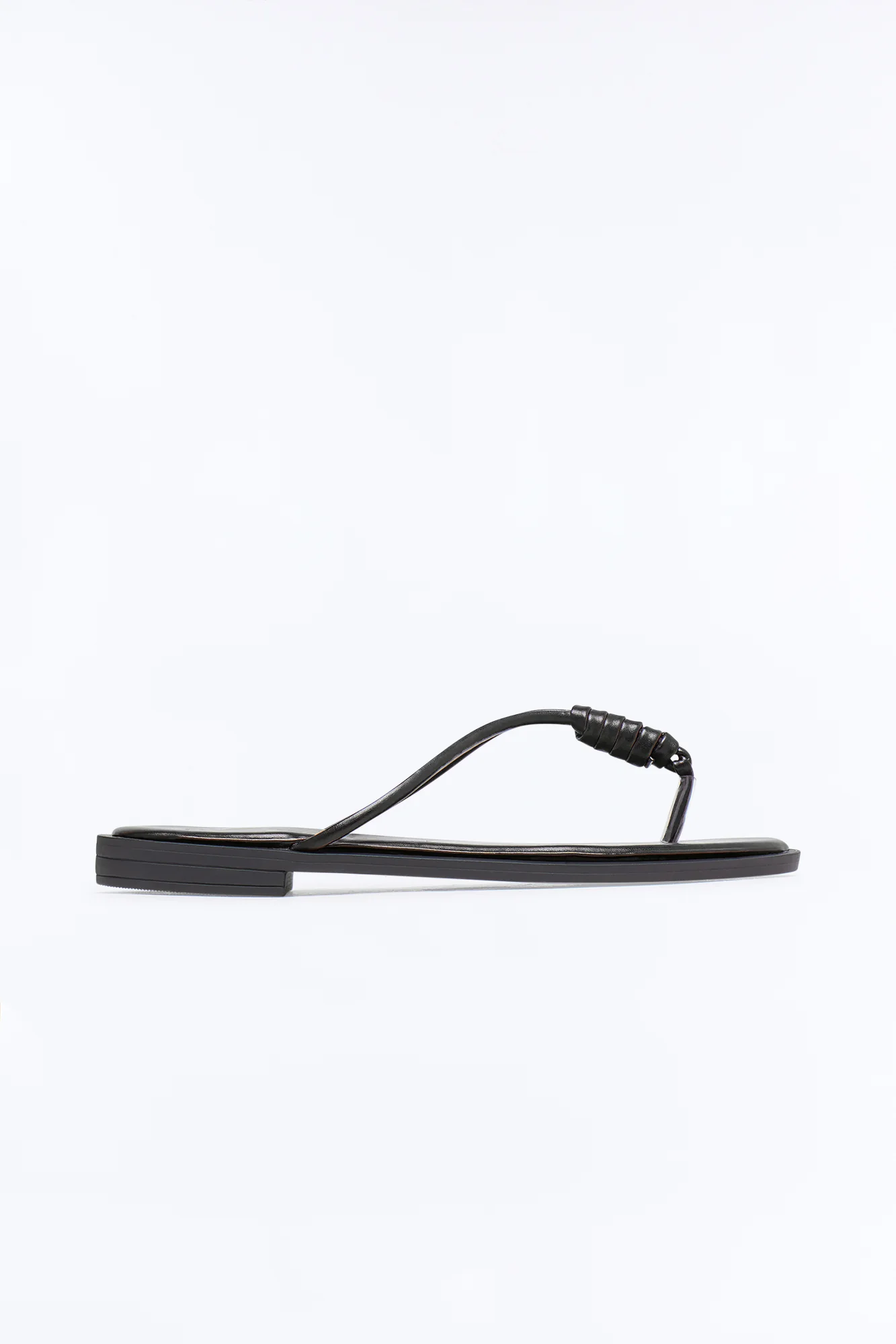 Kendall Knot Flip Flops - Black