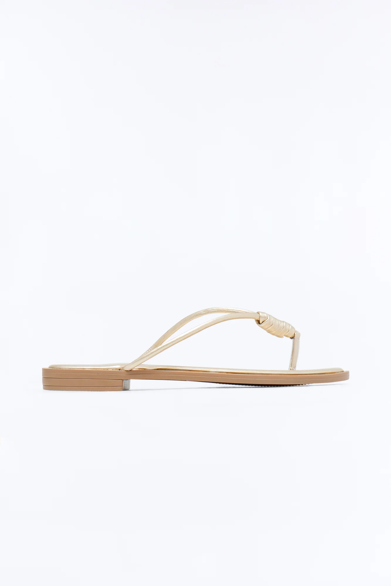 Kendall Knot Flip Flops - Gold