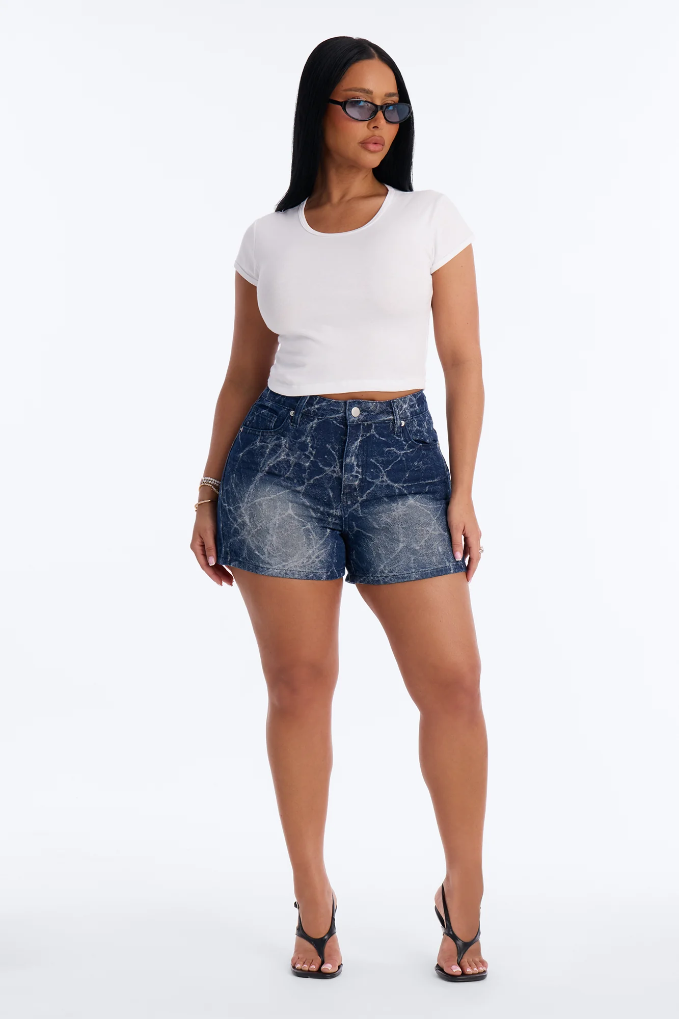 Kierra Baby Tee - White - Image 2