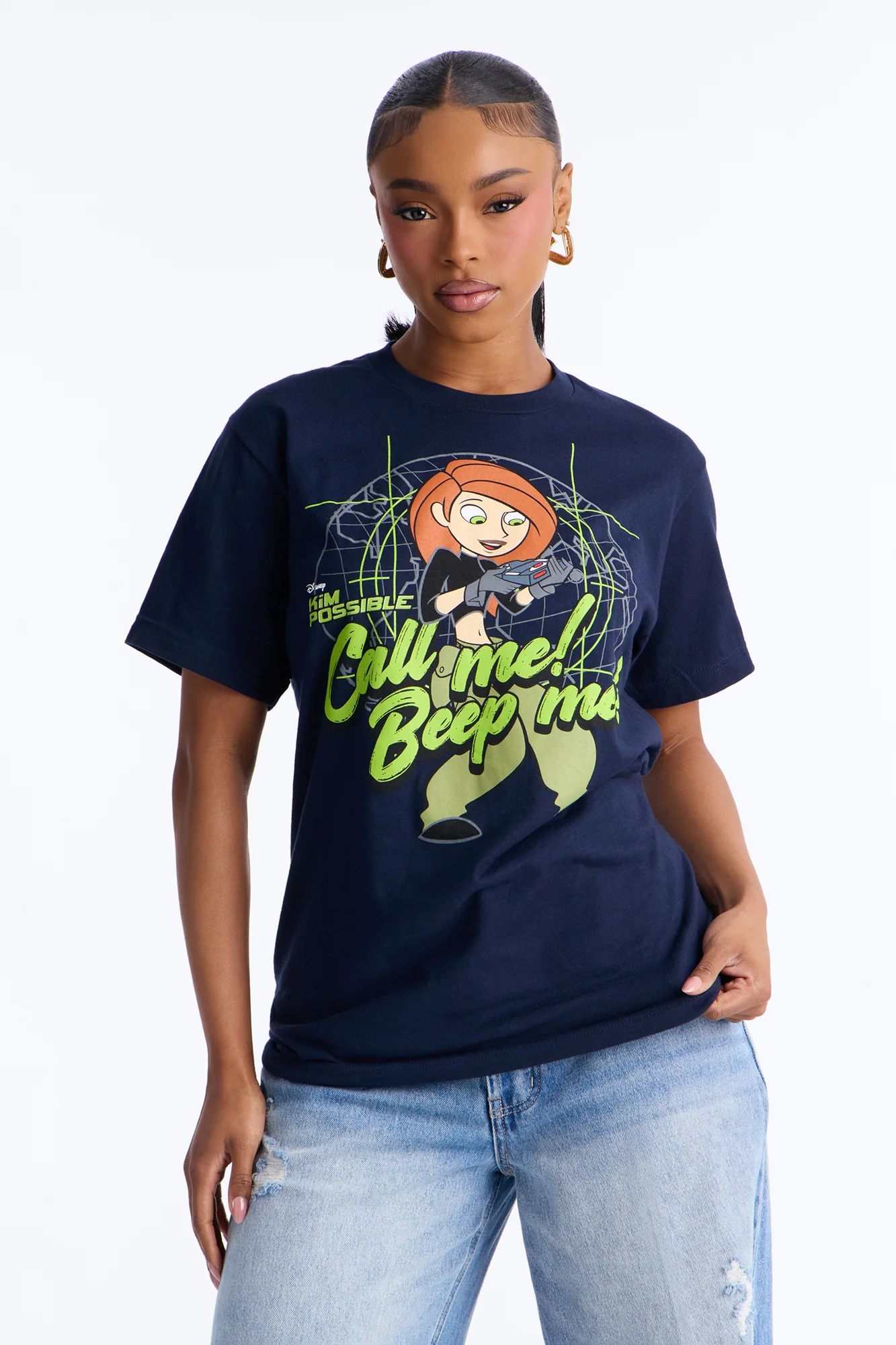 Kim Possible Beep Me Tee - Navy