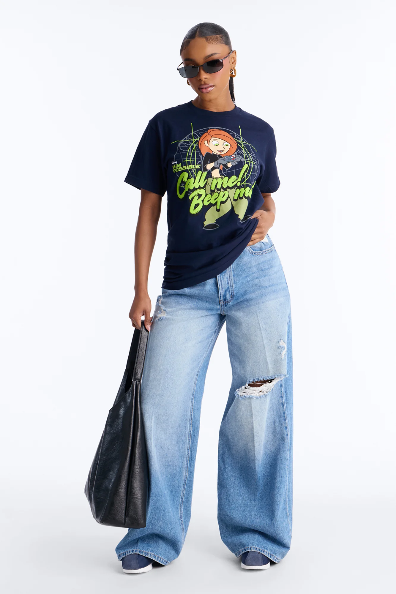 Kim Possible Beep Me Tee - Navy - Image 2