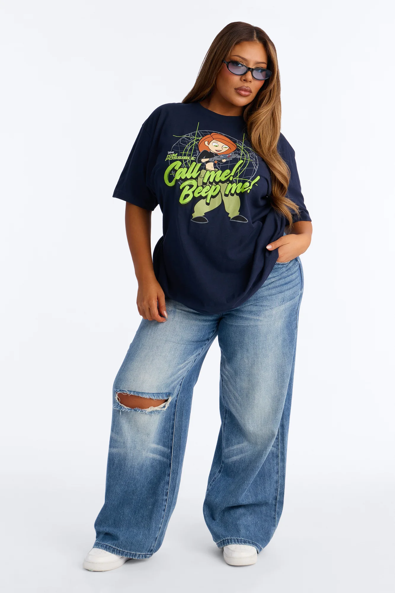 Kim Possible Beep Me Tee - Navy - Image 5
