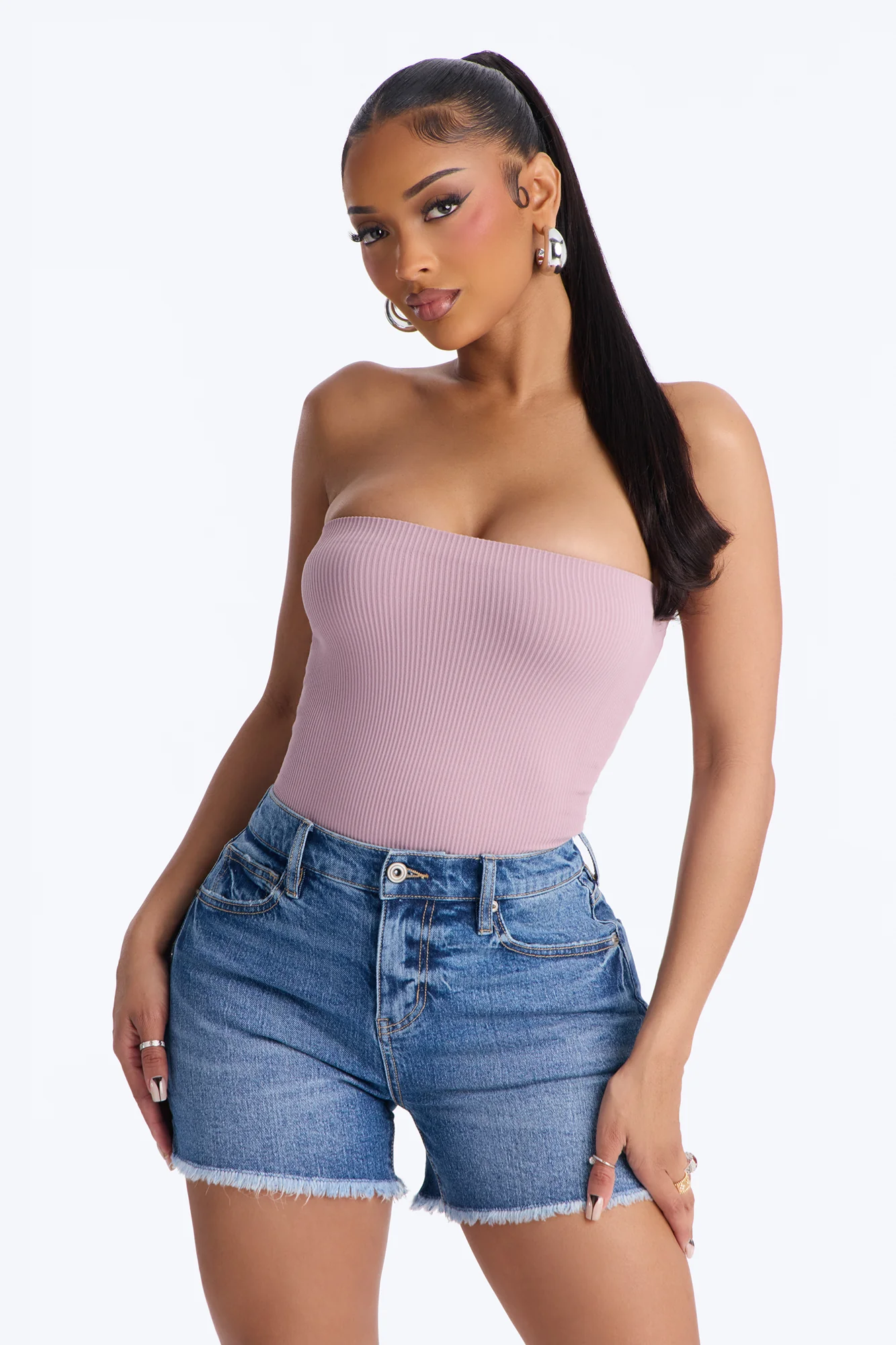 Kimberly Seamless Tube Top - Lilac