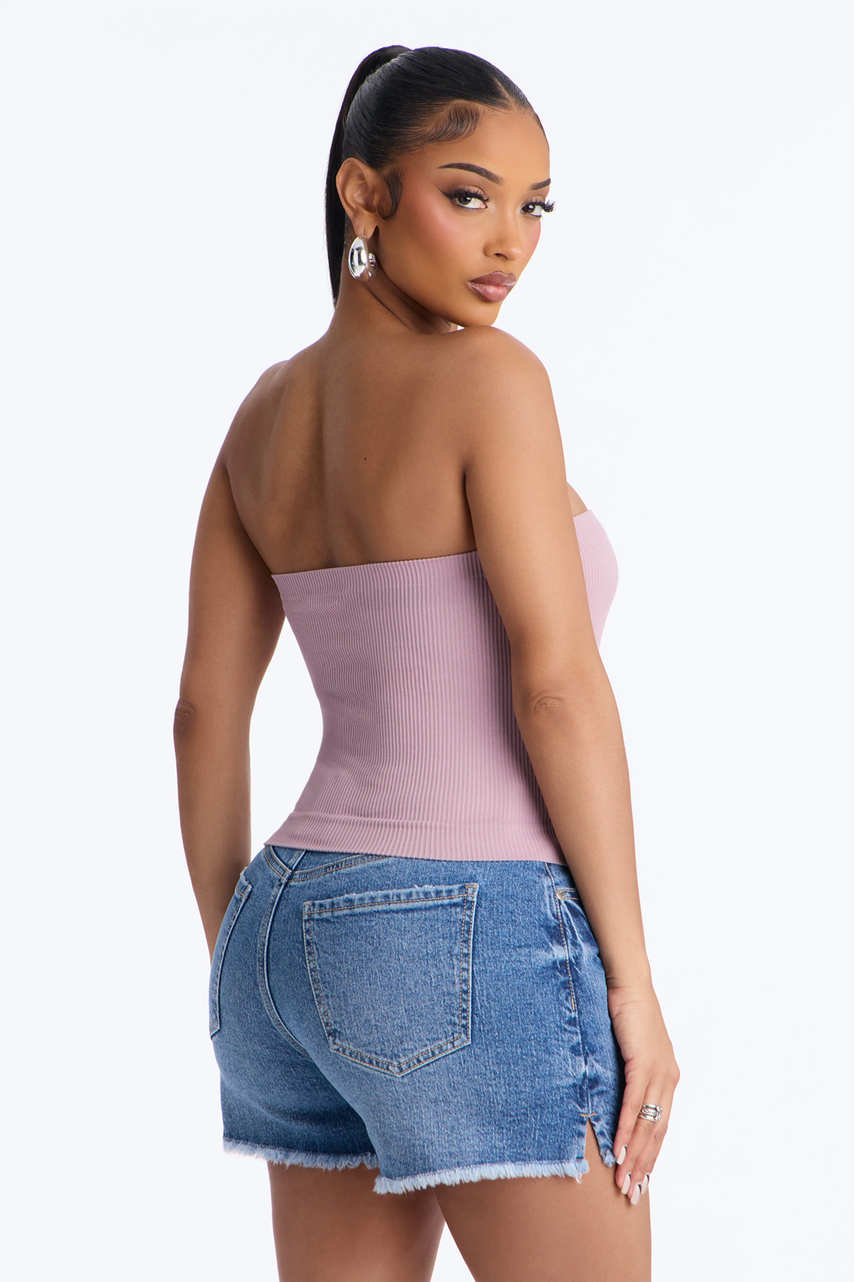 Kimberly Seamless Tube Top - Lilac - Image 3