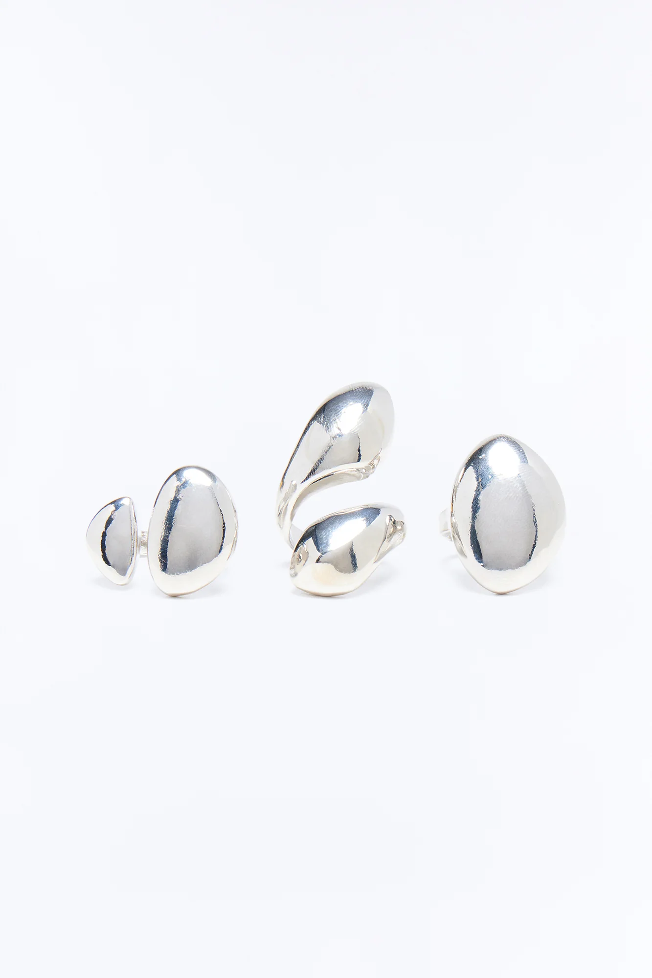 Kind Of A Big Deal 3 Piece Ring Set - Silver