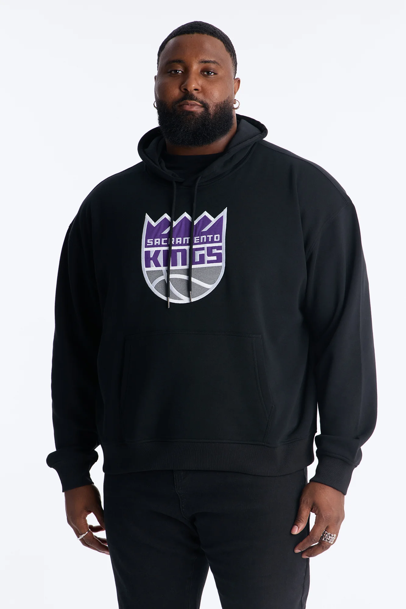 Kings Old English Embroidery Hoodie - Black - Image 4