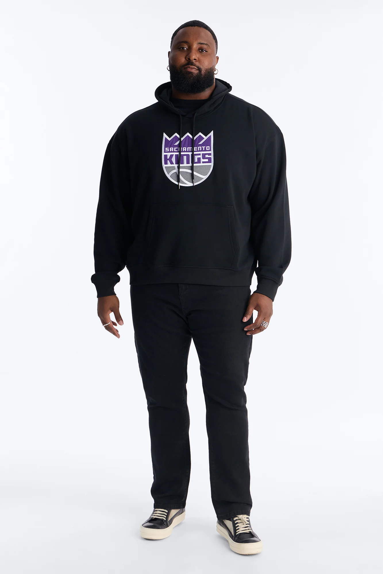Kings Old English Embroidery Hoodie - Black - Image 5