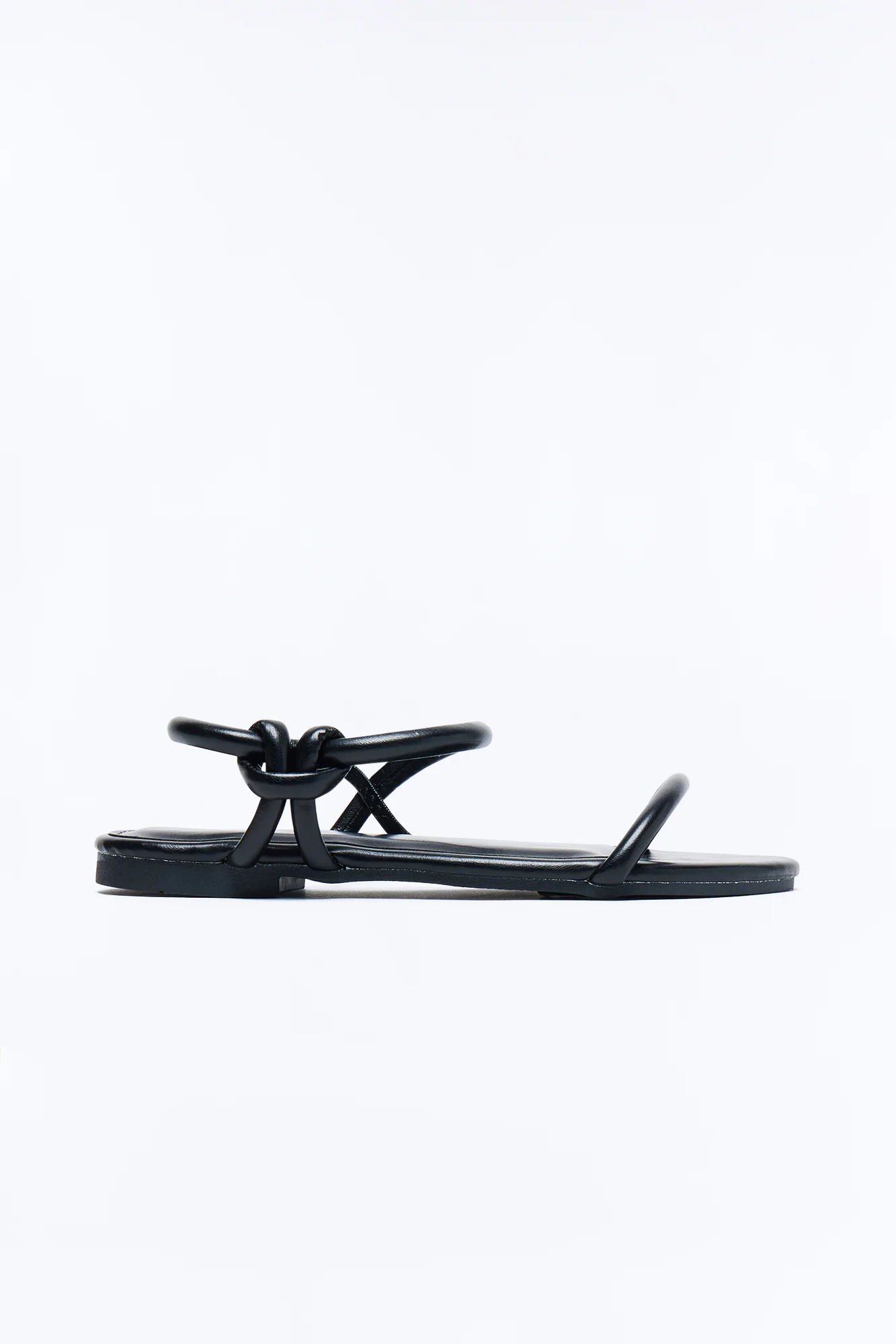 Kira Ankle Strap Sandals - Black