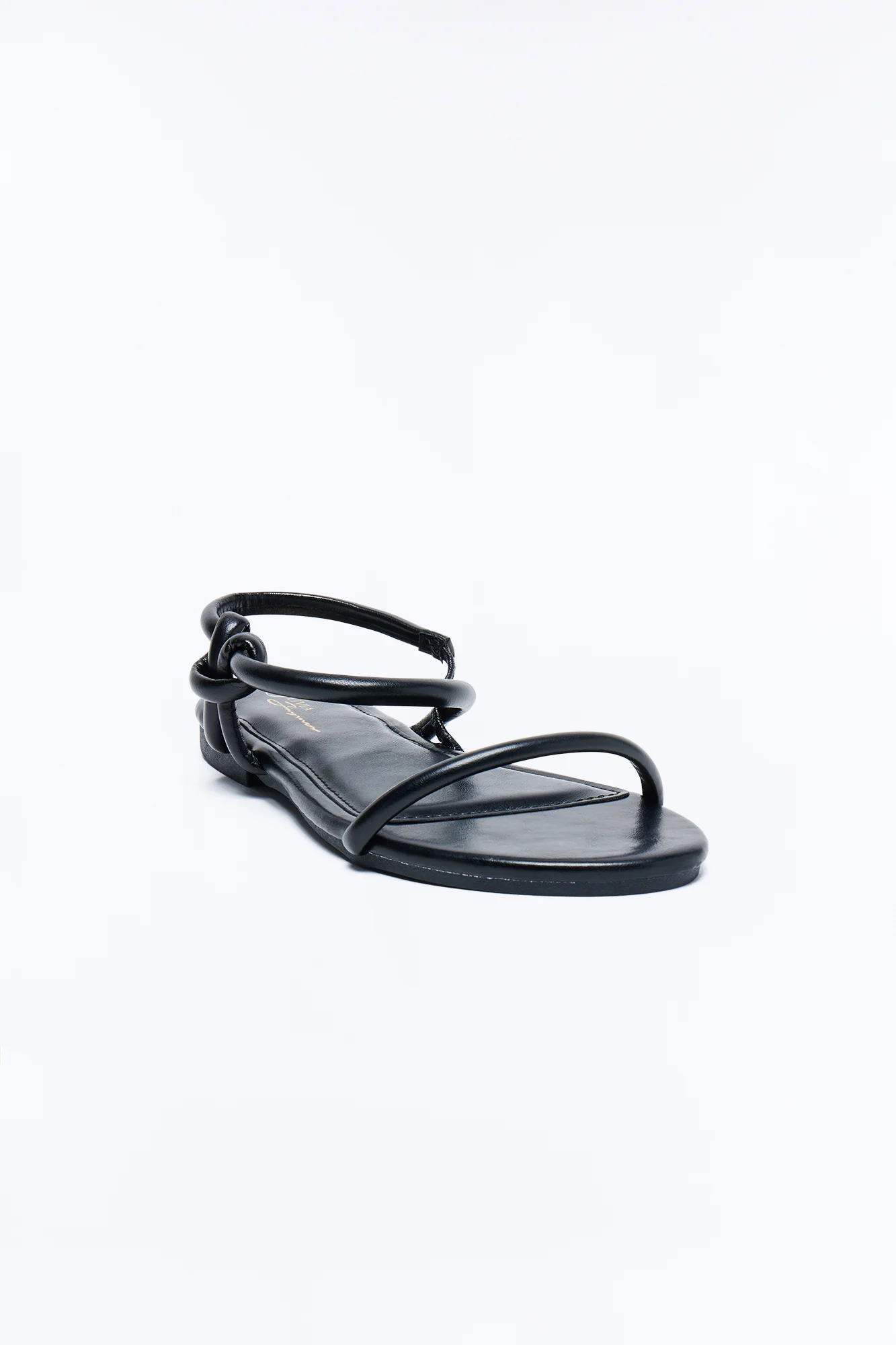 Kira Ankle Strap Sandals - Black - Image 2