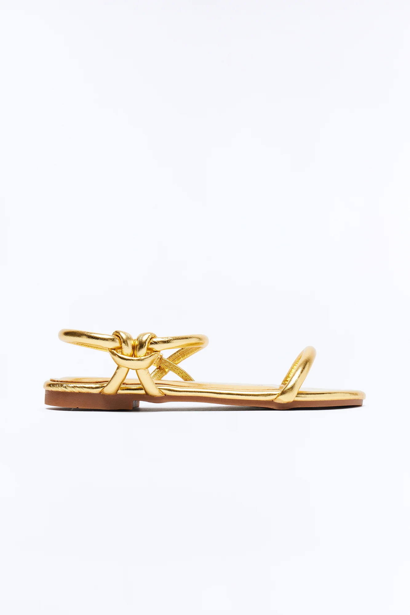 Kira Ankle Strap Sandals - Gold