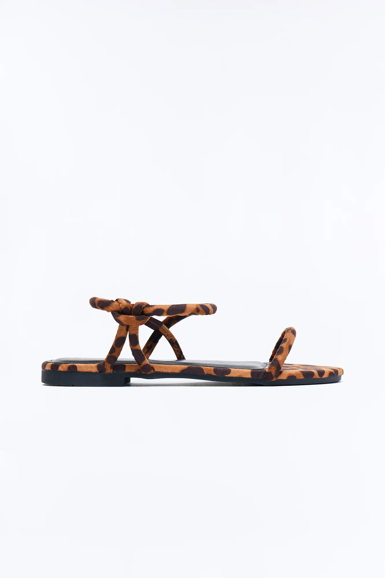 Kira Ankle Strap Sandals - Leopard