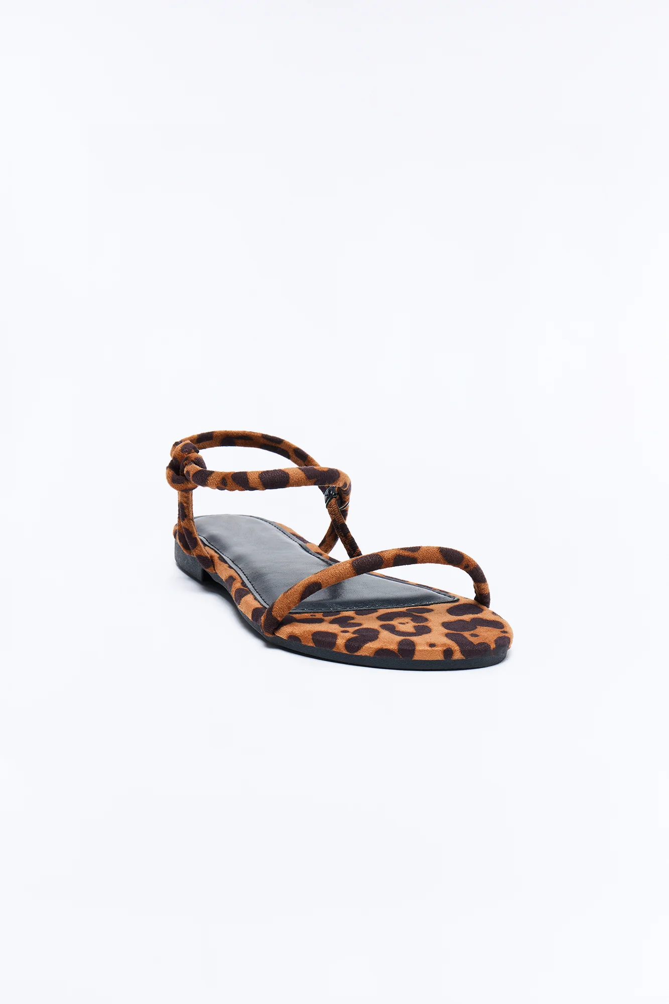 Kira Ankle Strap Sandals - Leopard - Image 2
