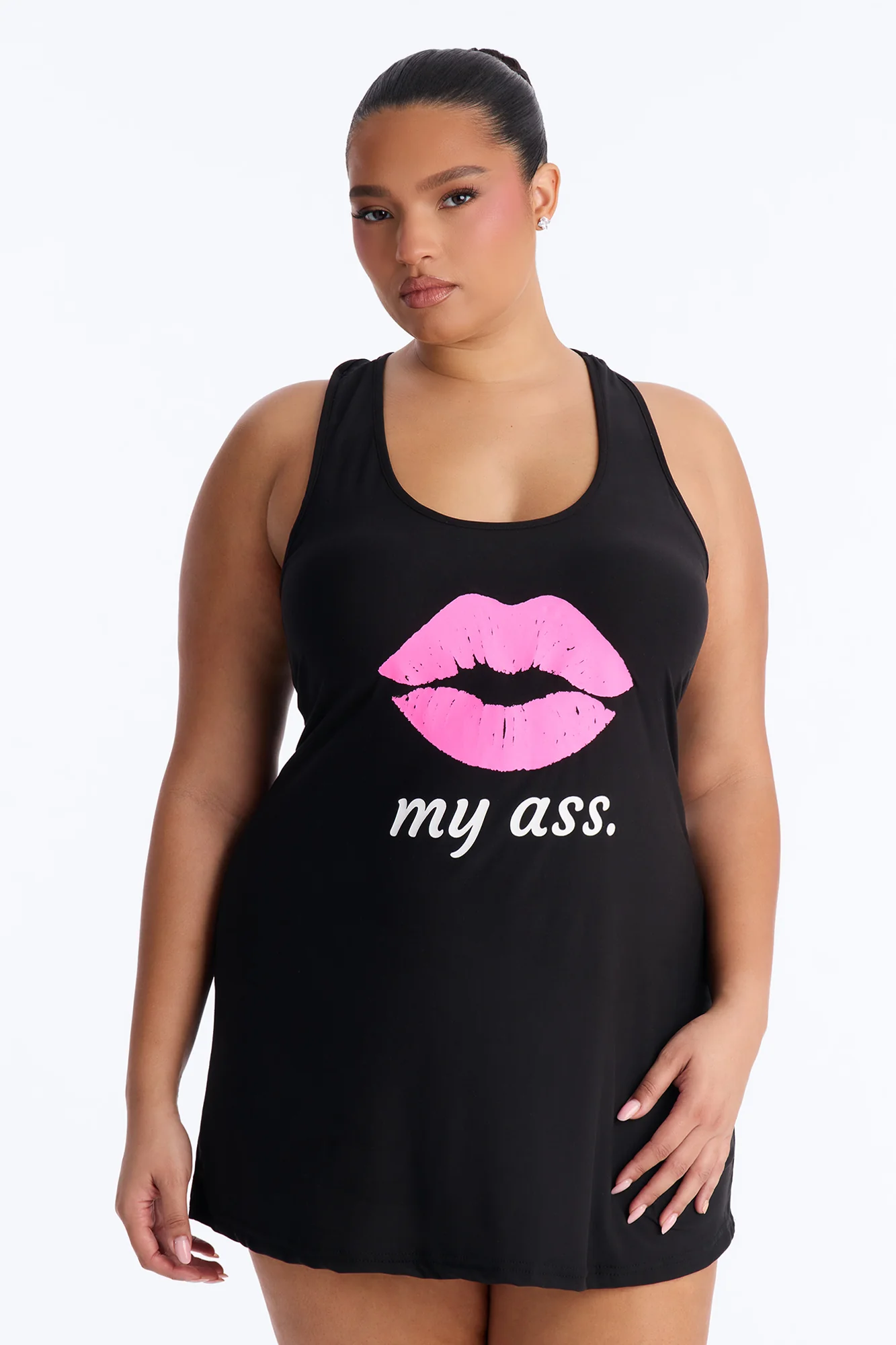 Kiss It PJ Sleep Dress - Black/combo - Image 5