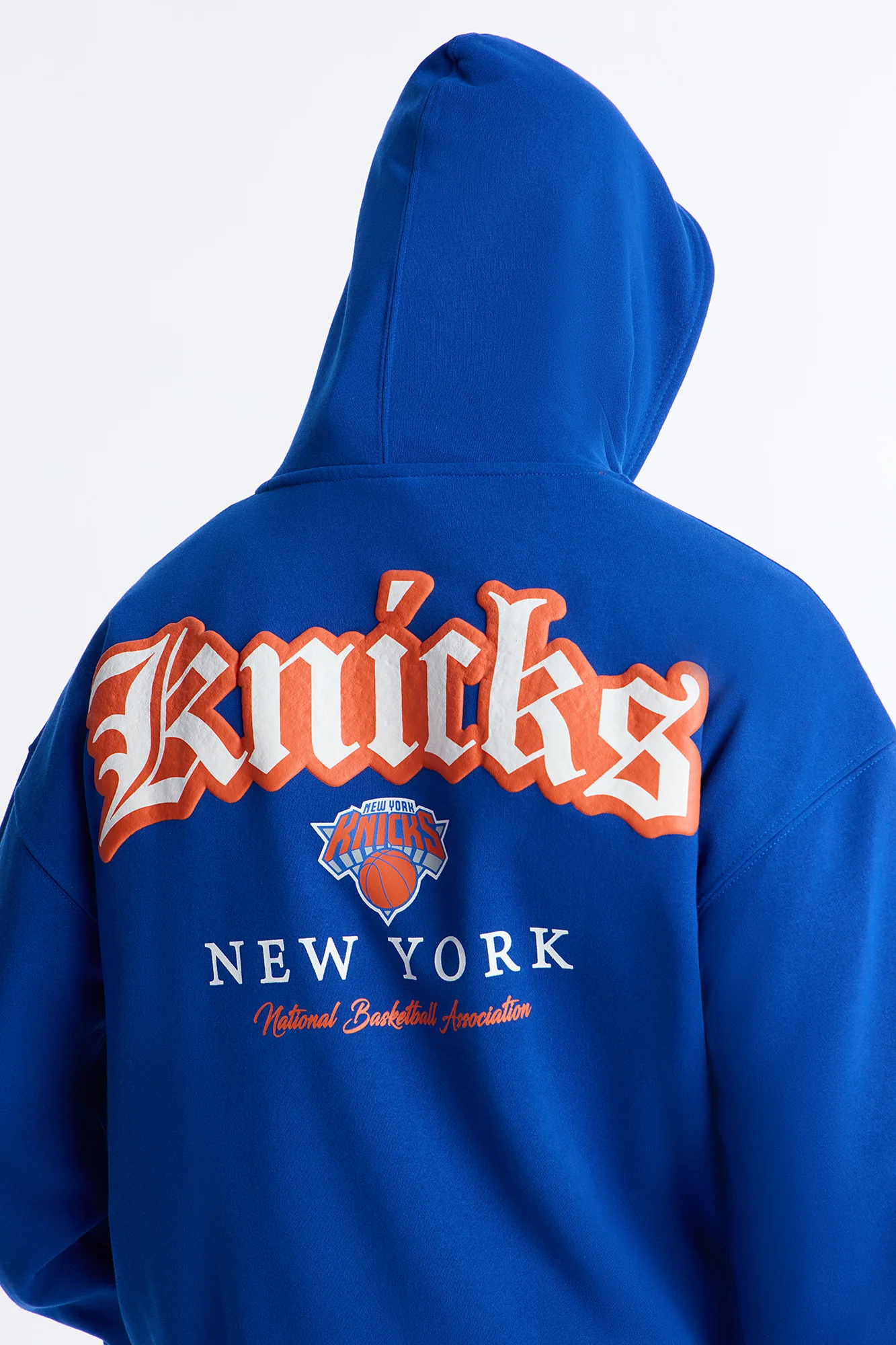 Knicks Old English Embroidery Hoodie - Royal - Image 3